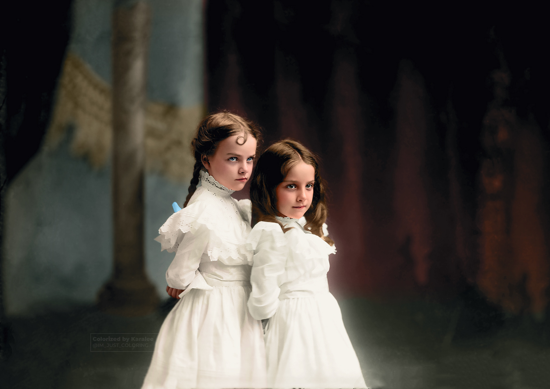 "May, Ada and Elsie" 📷 CM Bell c. 1894  Original image from @librarycongress
