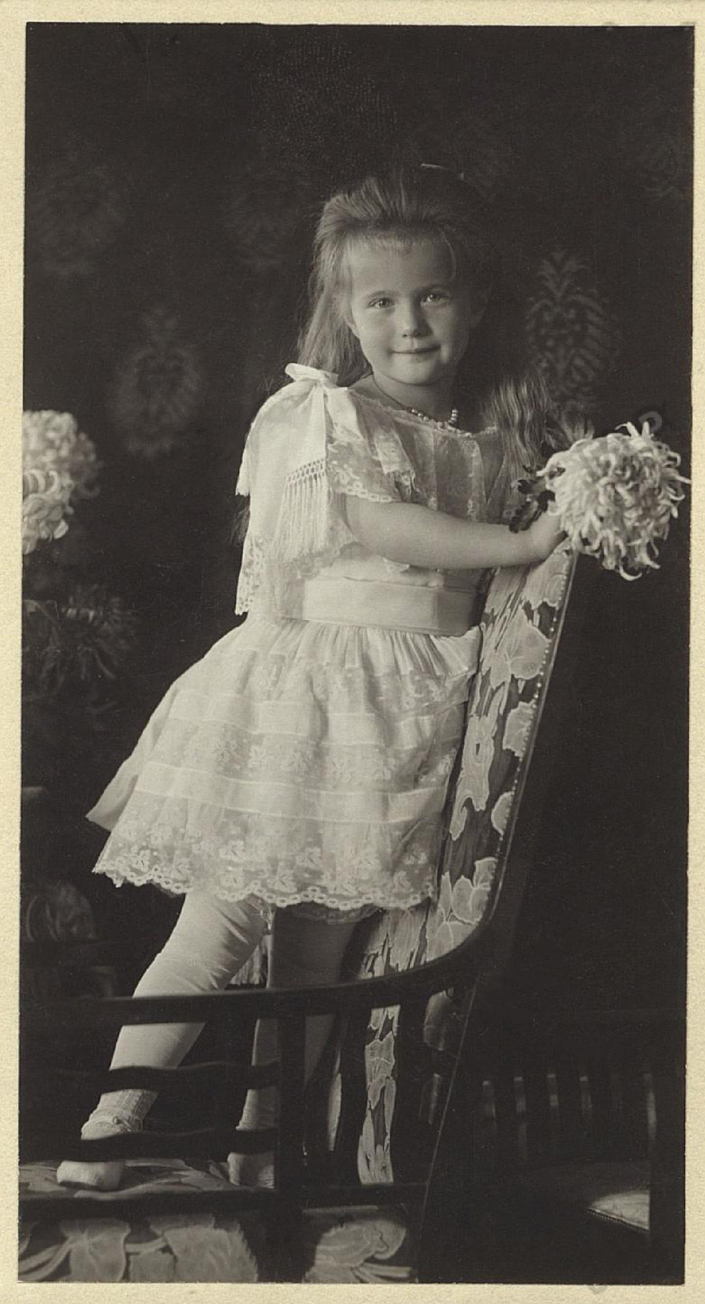 Grand Duchess Anastasia Nikolaevna, 1906.  Original from RomanovEmpire.org