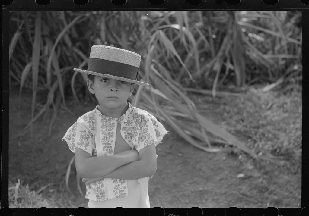 “Untitled photo, possibly related to- Farm boy along the road near Corozal, Puerto Rico” 📸 Delano, Jack c. Dec. 1941  Original image from @librarycongress
