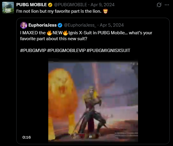 I worked toward highlighting more player content while also using humor to catch the attention of our players, who saw a lot of promotional posts due to the amount of events and in-game purchases available.