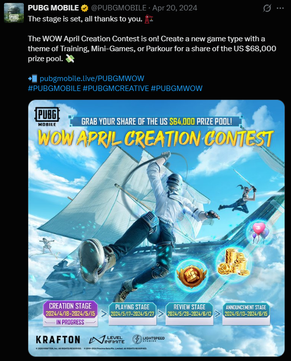 I worked with the Community team promote events and competitions. We wanted to keep the energy and excitement up while highlighting the value to the player.