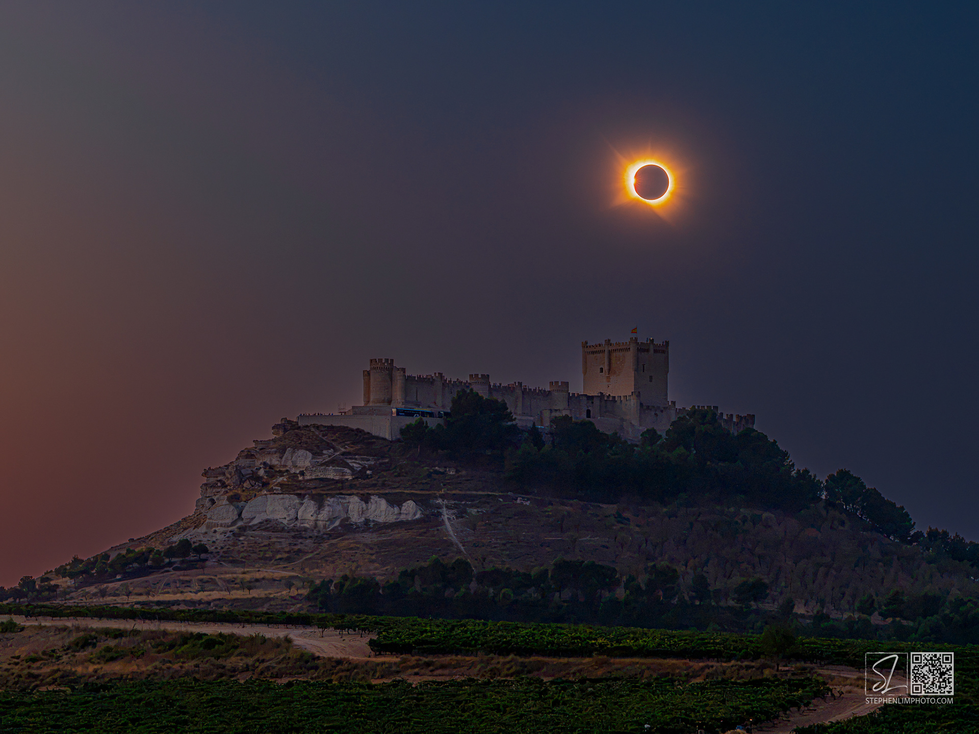 2026 Total Solar Eclipse in Penafiel Spain