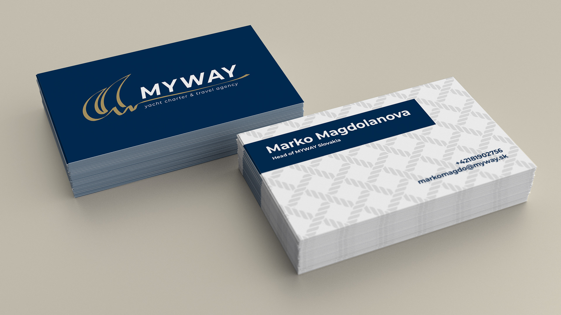 Business card close-up