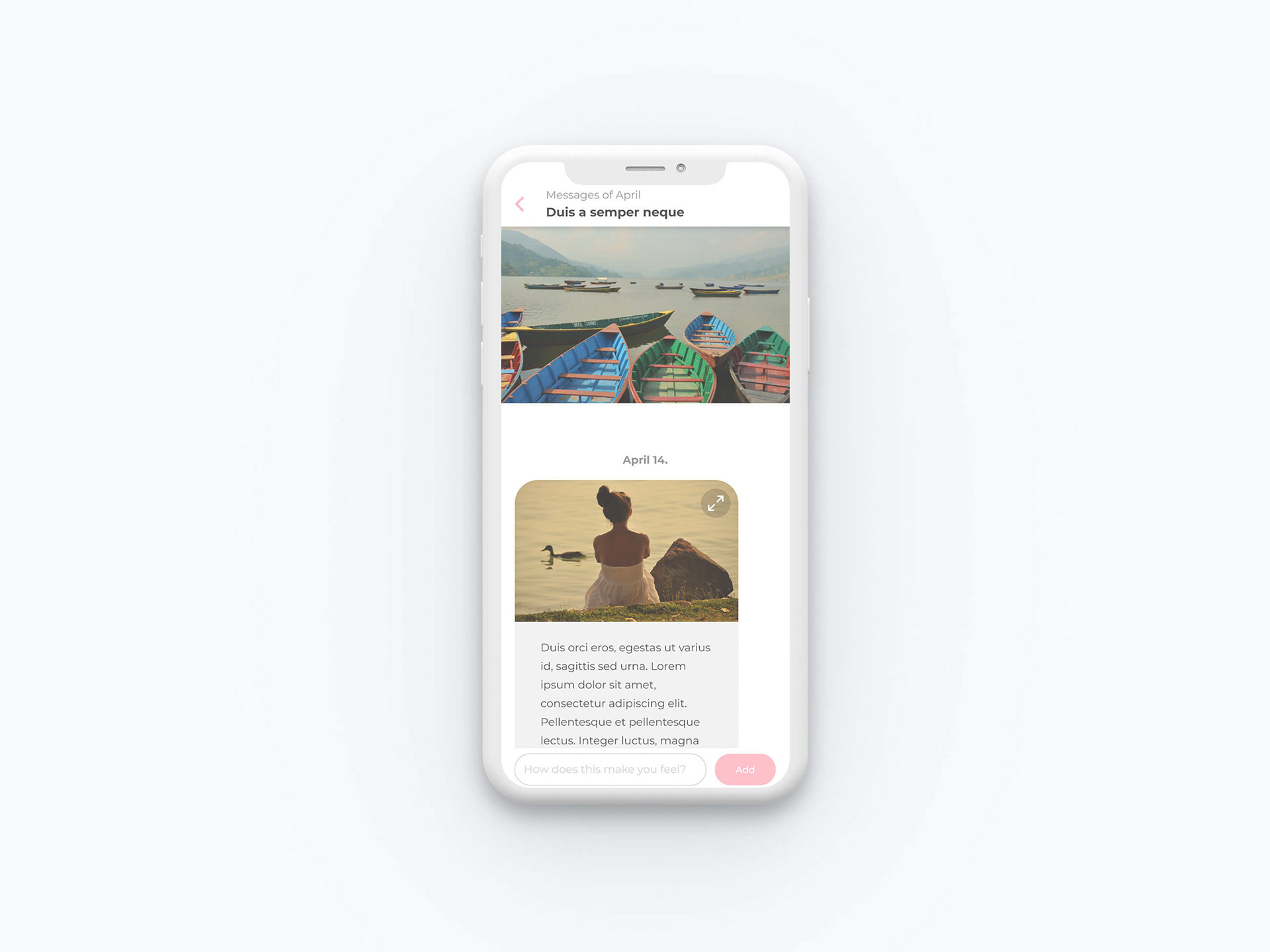 Users can interact with the messages like a conversation