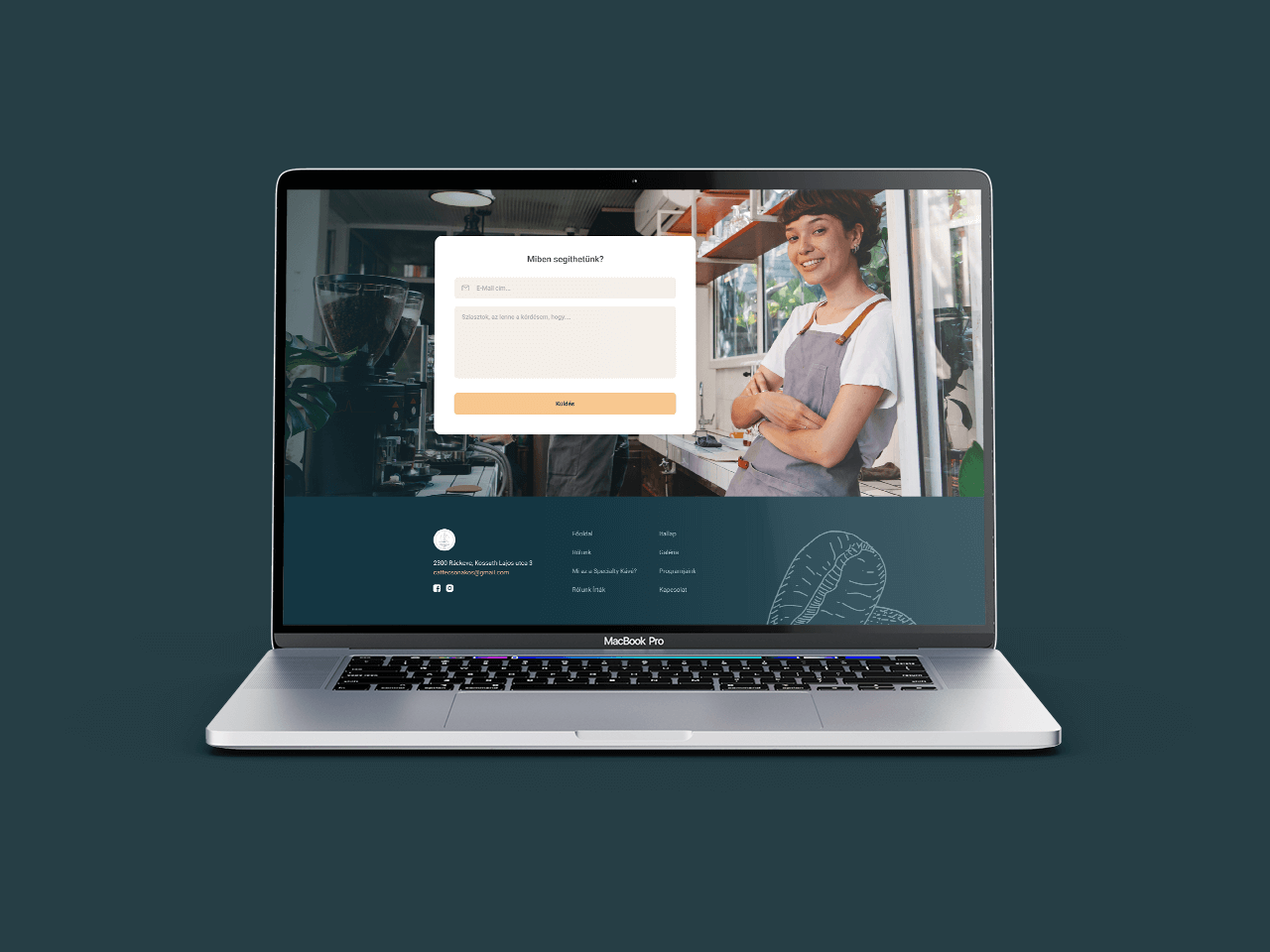 Get in touch with and connect with the coffee lover community through the 'Contact Us' page