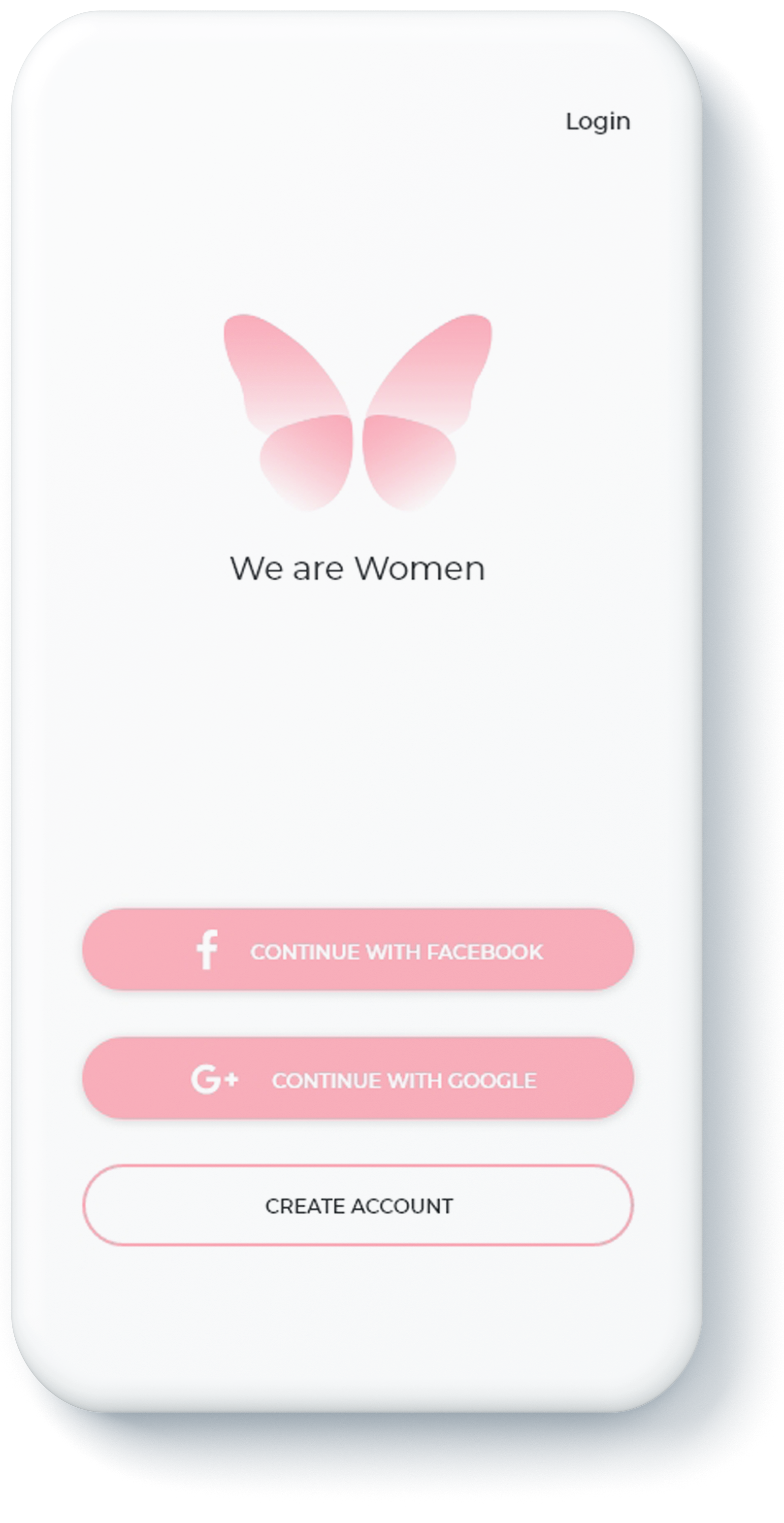 Login page