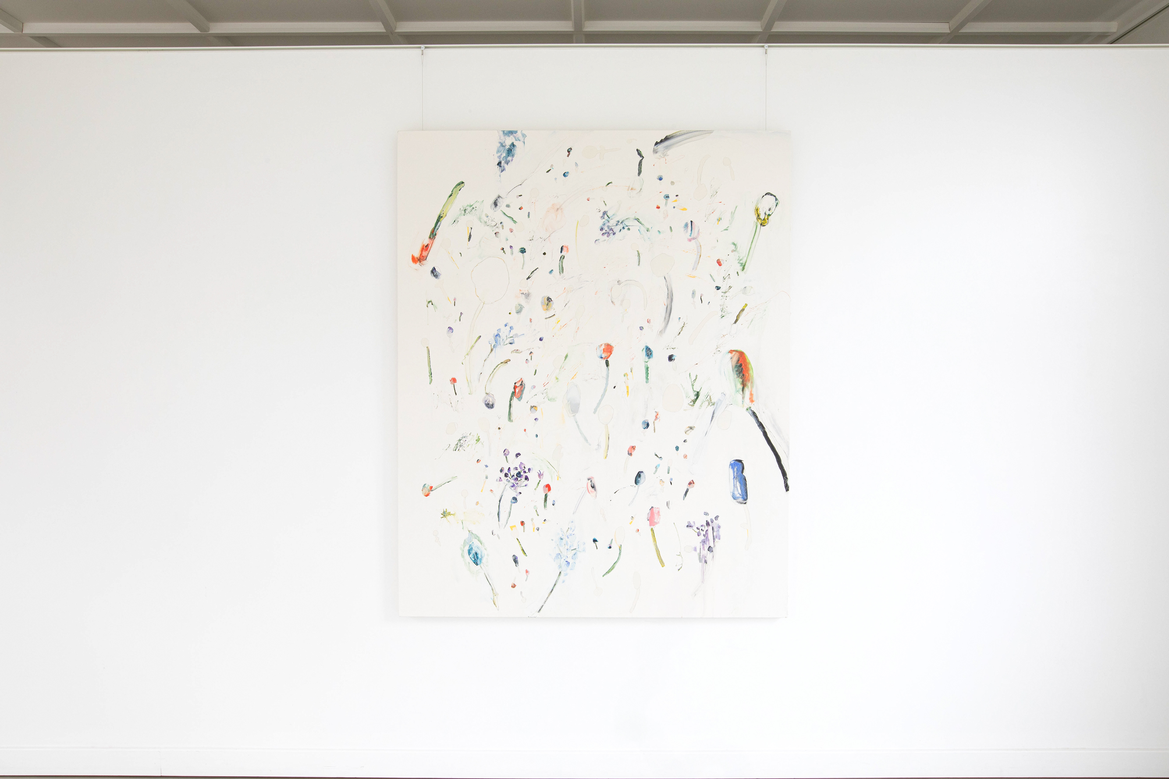 おはよう と おやすみ 1620x1303x20 mm Acrylic paint, pencil and charcoal on canvas 2024