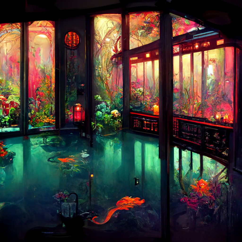 garden with none fish