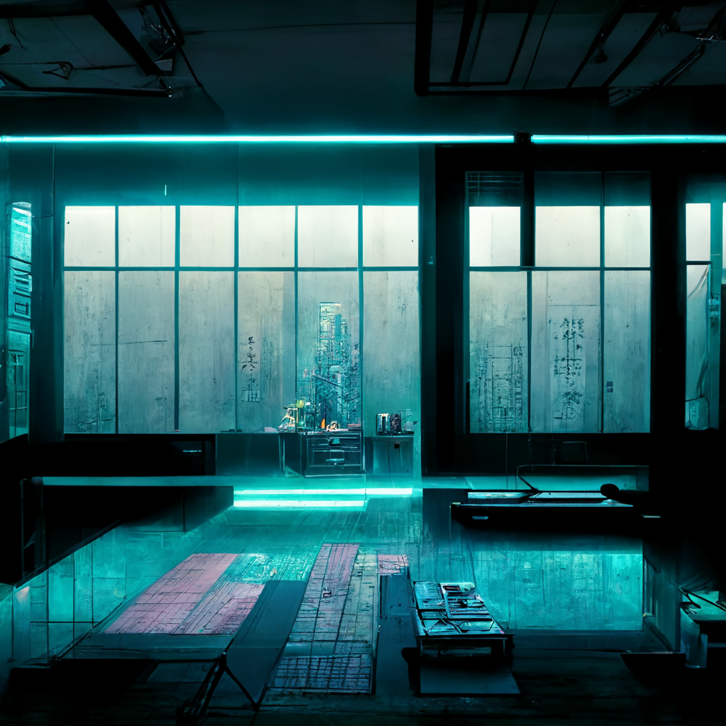 blue apartment
