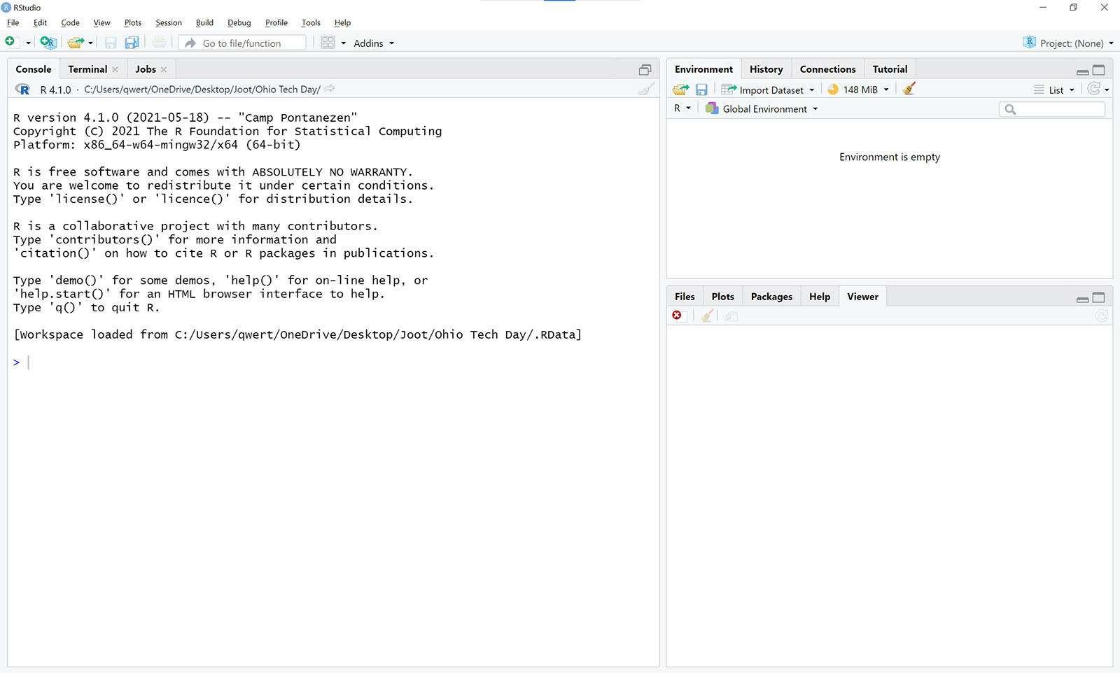Open RStudio