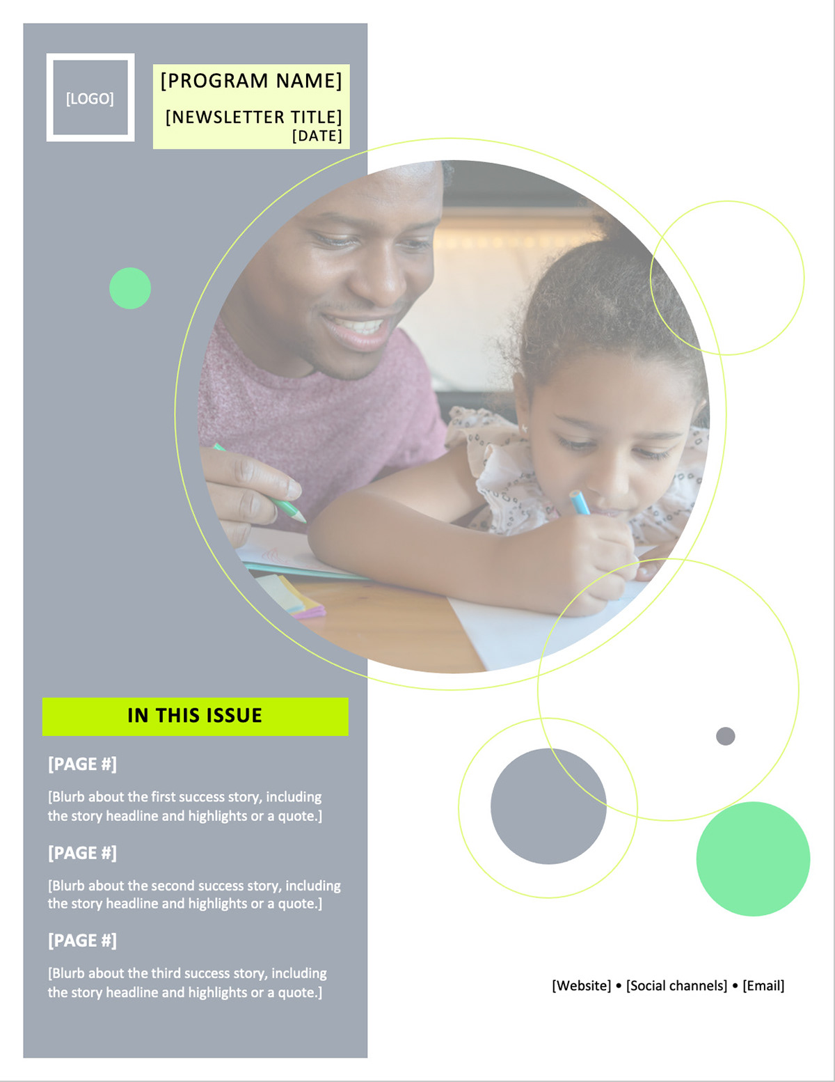Newsletter template