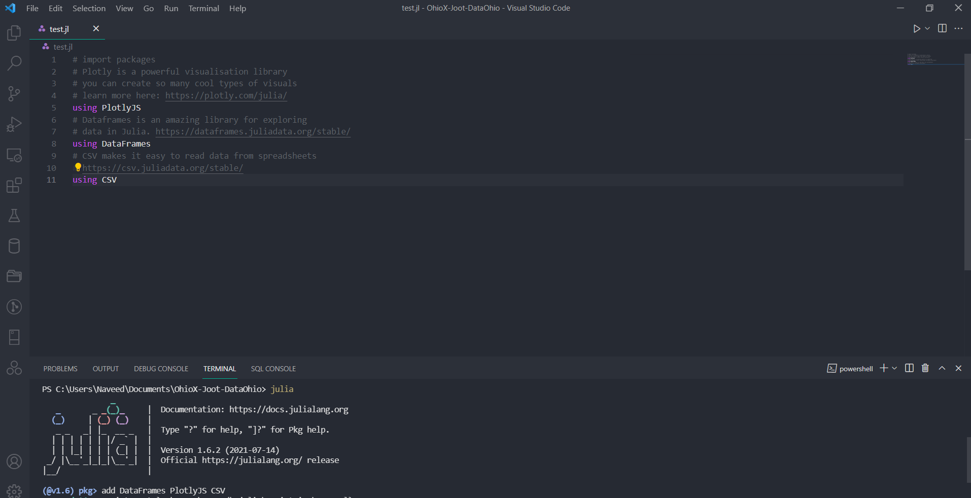 Run your code