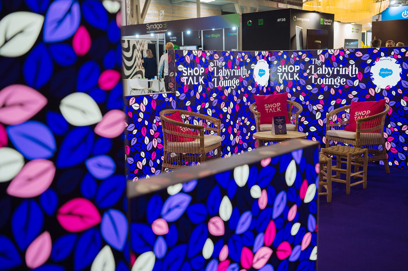 One of the sponsored lounges