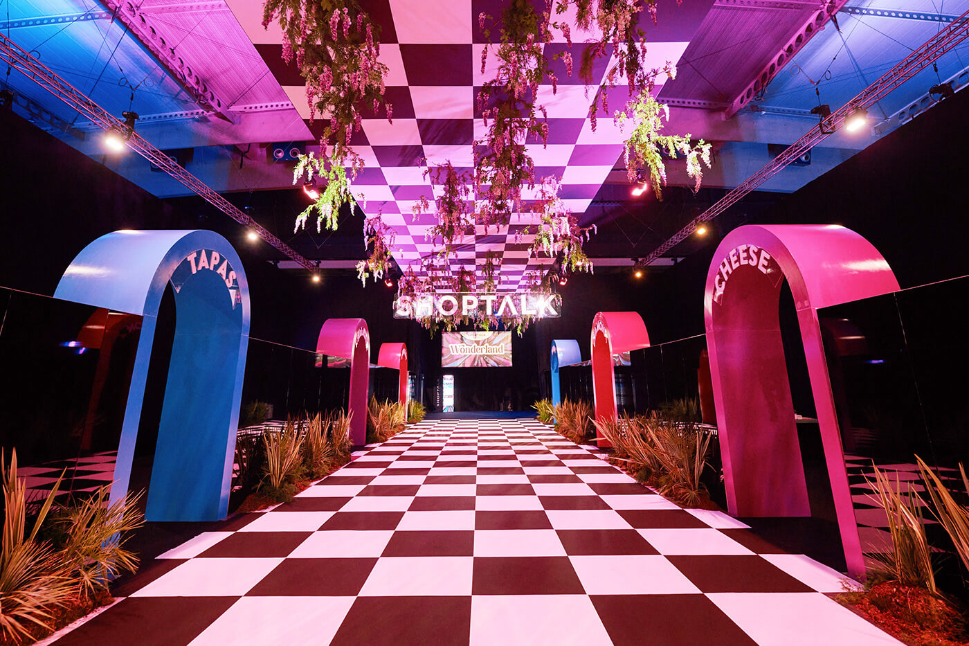 Path leading to the main stage