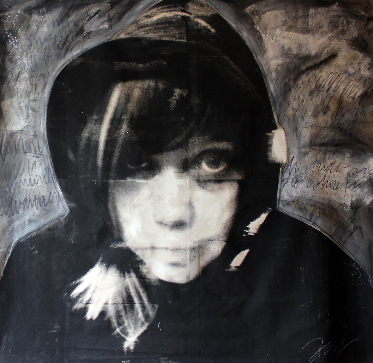 White Priviledge, 72" x 72"