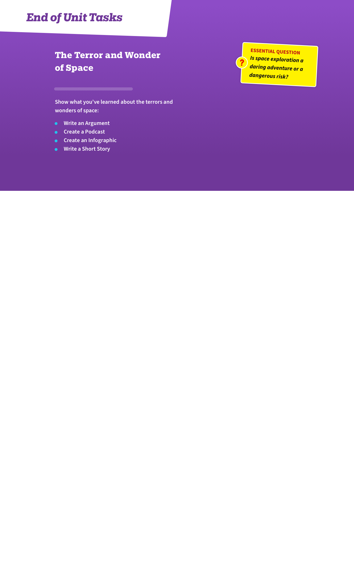 Impactful colour delineates section