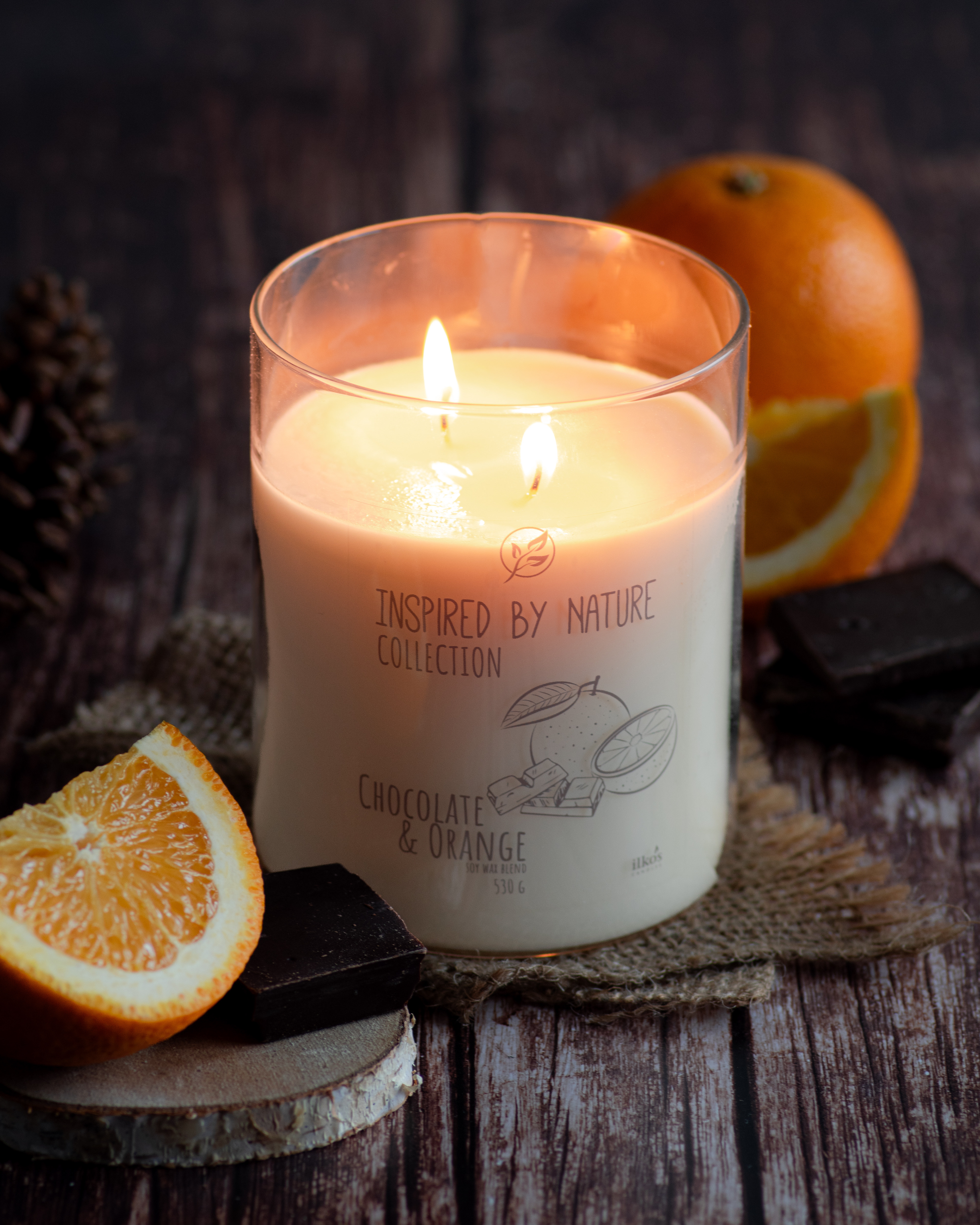 chocolate orange scented candle