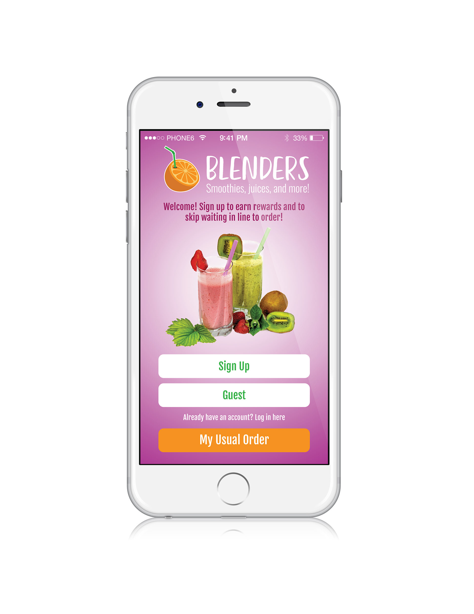 App Landing Screen