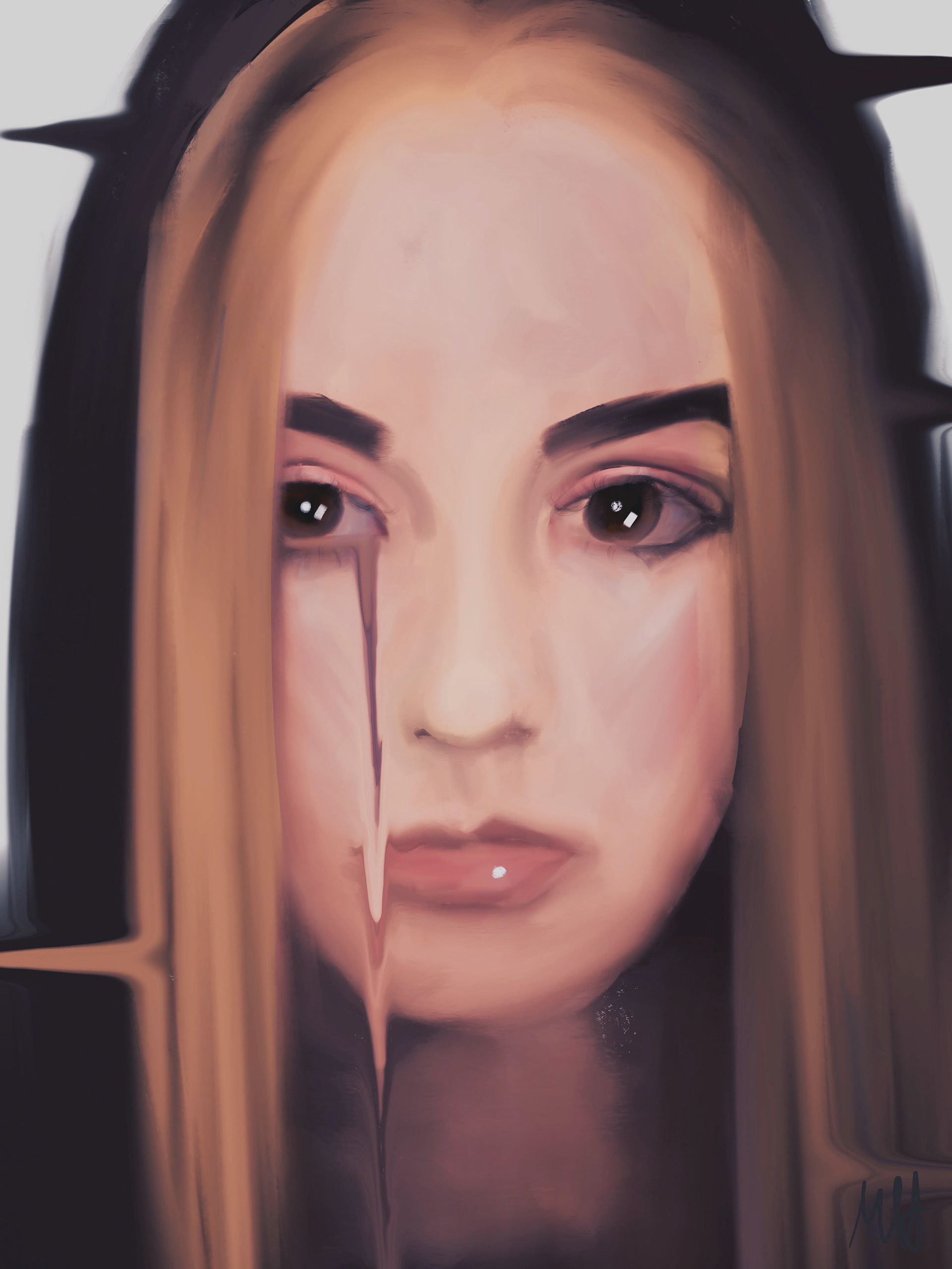 A surrealistic self portrait.