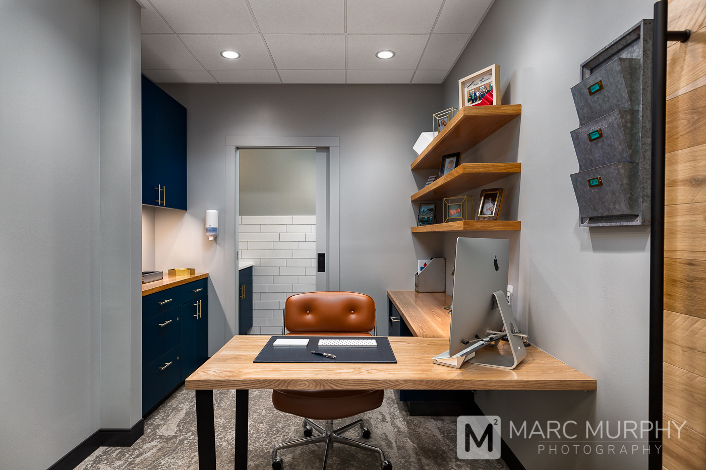 Sturgill Orthodontics Office With Desk, Computer, Shelves and Private Restroom Bathroom