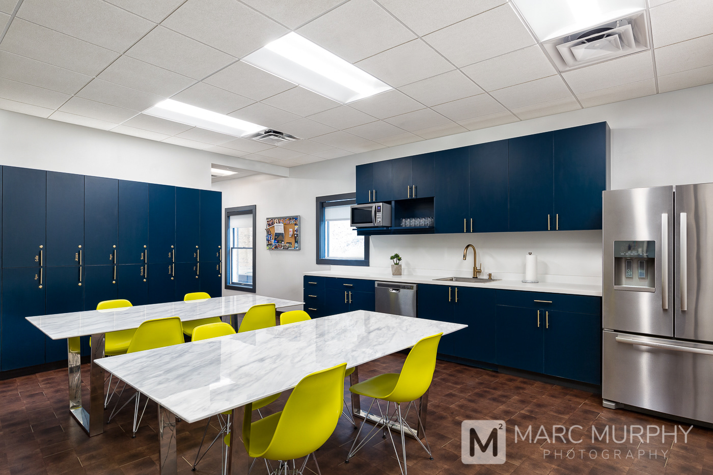 Sturgill Orthodontics Office Break Room with Tables, Chairs and Lockers