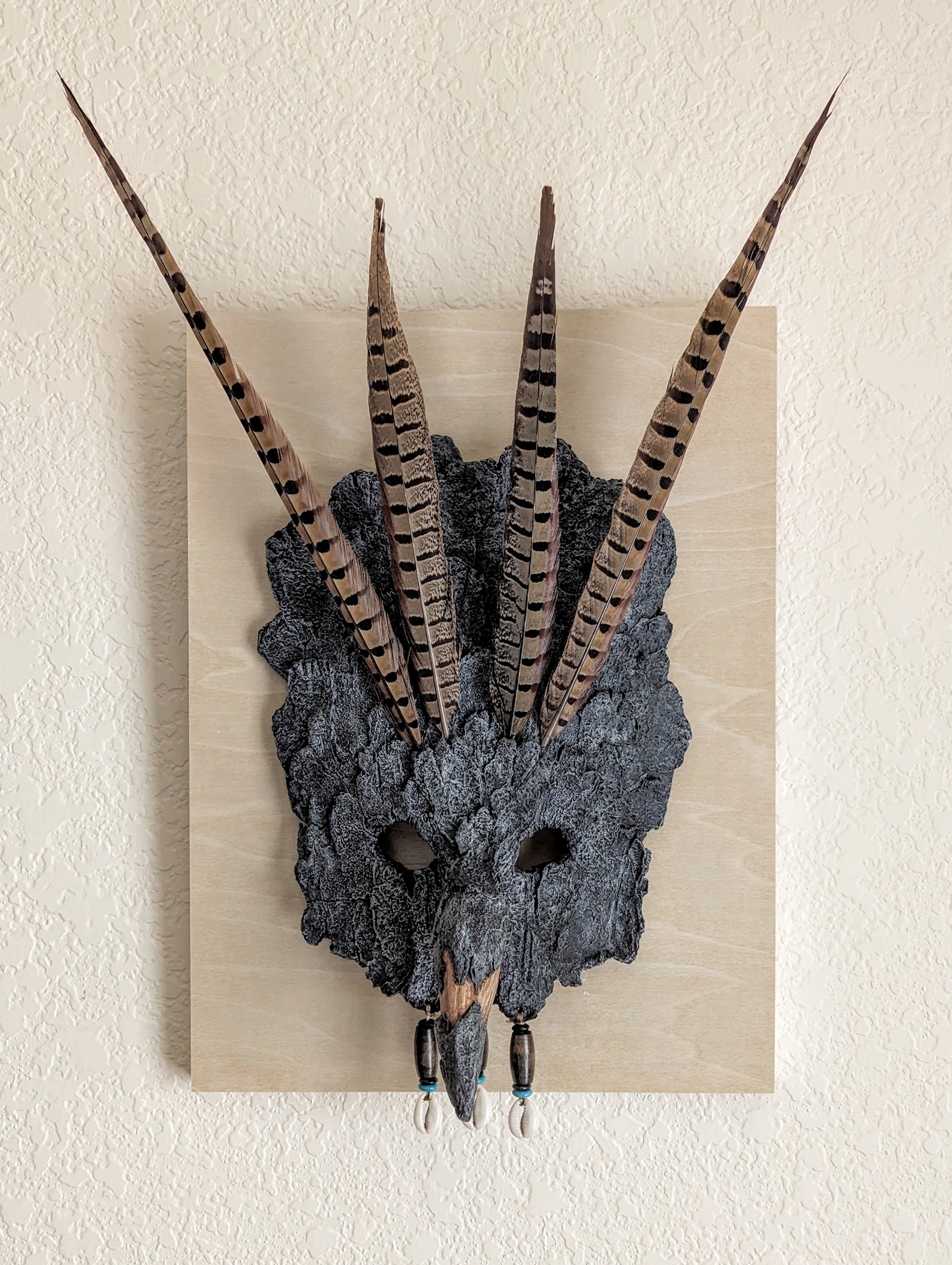 Thunderbird mask mounted