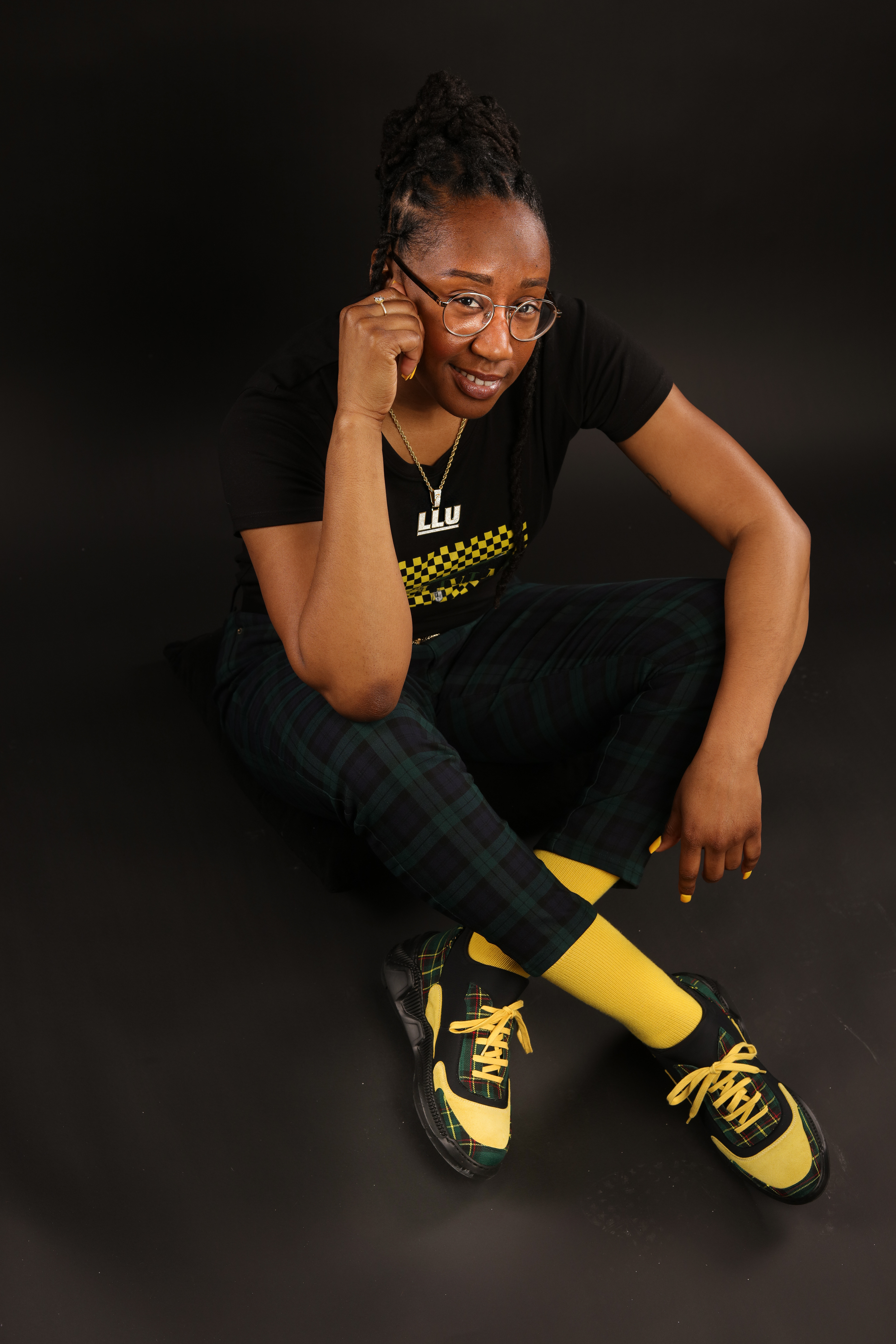 Teniele G. rocking her LLU Striders II