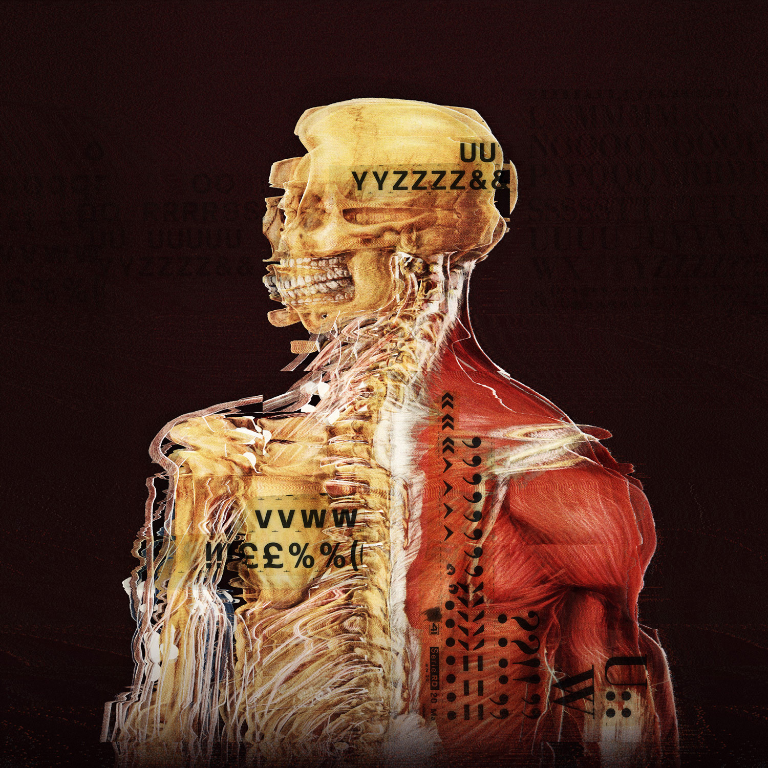 Mirko Credito NFT Cryptoart Makersplace - Body-change-in-progress-phase-three  The body is changing by layering experiences and concepts that are distorted, phase three. Digital collage, distorted scans and old dry letter transfer from the 80s and 90s some layers are images saved with Amiga software. 2021  2600 x 2600 px, JPEG (7.2 MB) Creator: Mirko Credito Edition: 1 of 1