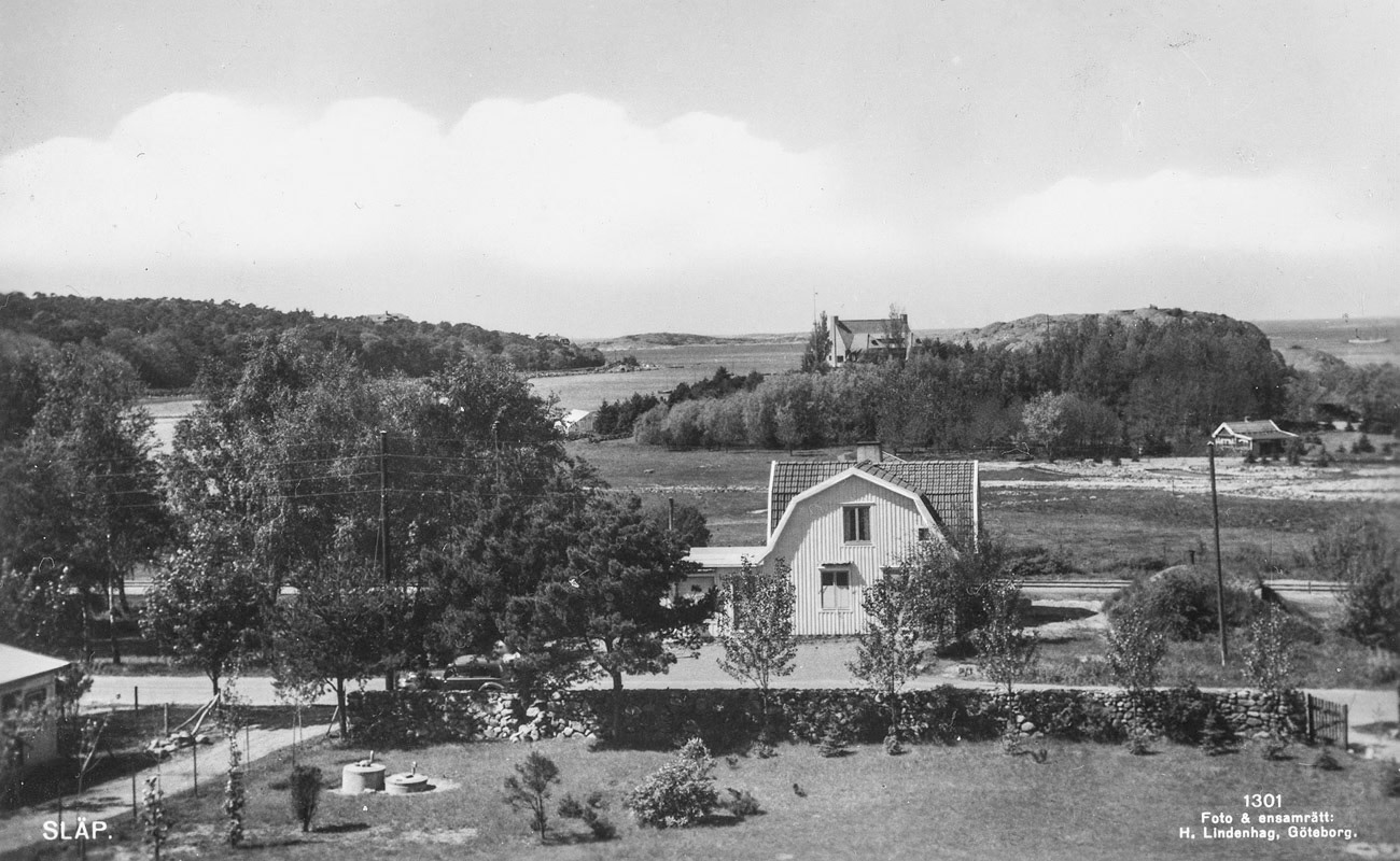 Borgströms Bageri i Släp/Särö. Vykort 50-tal.