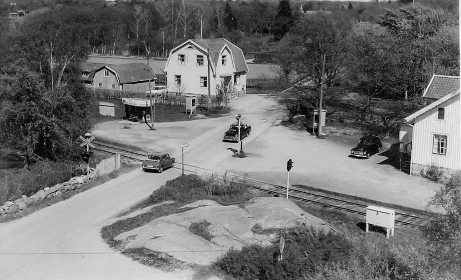 Kullavik stationen. Året är 1963.
