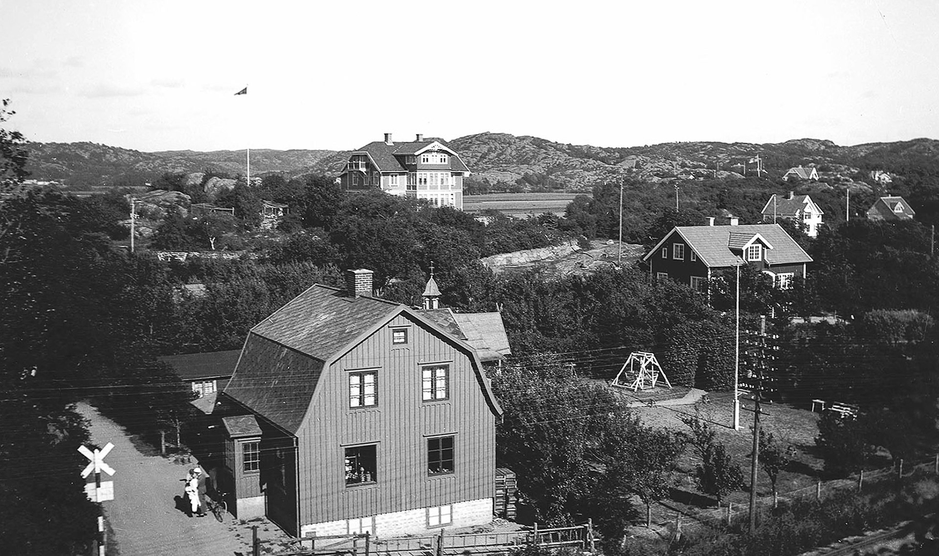 Bergands (Bergstrands) affär i Bukärr på 40-talet.