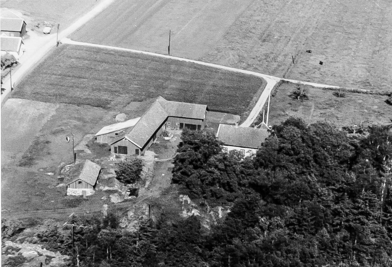 Harald Brogrens gård i Hagryd 1957.
