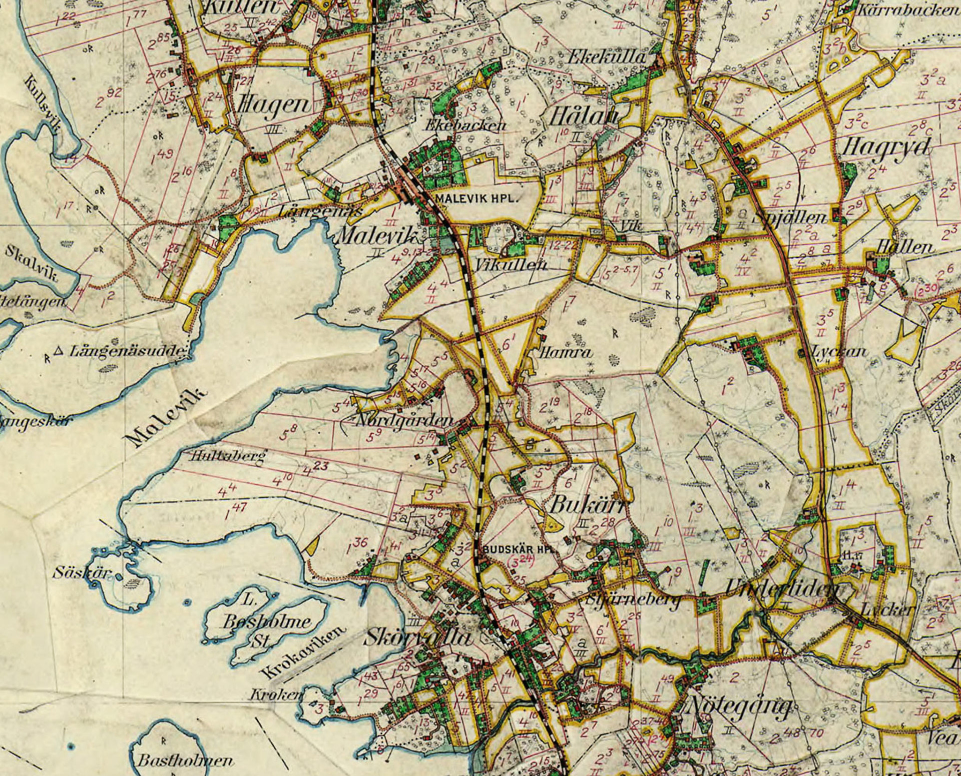 Karta Bukärr 1920