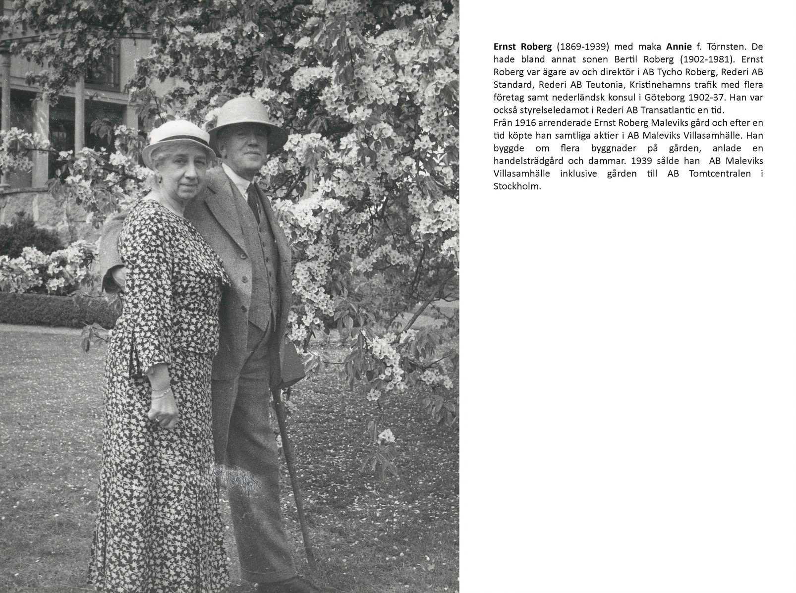 Ernst och Annie Roberg