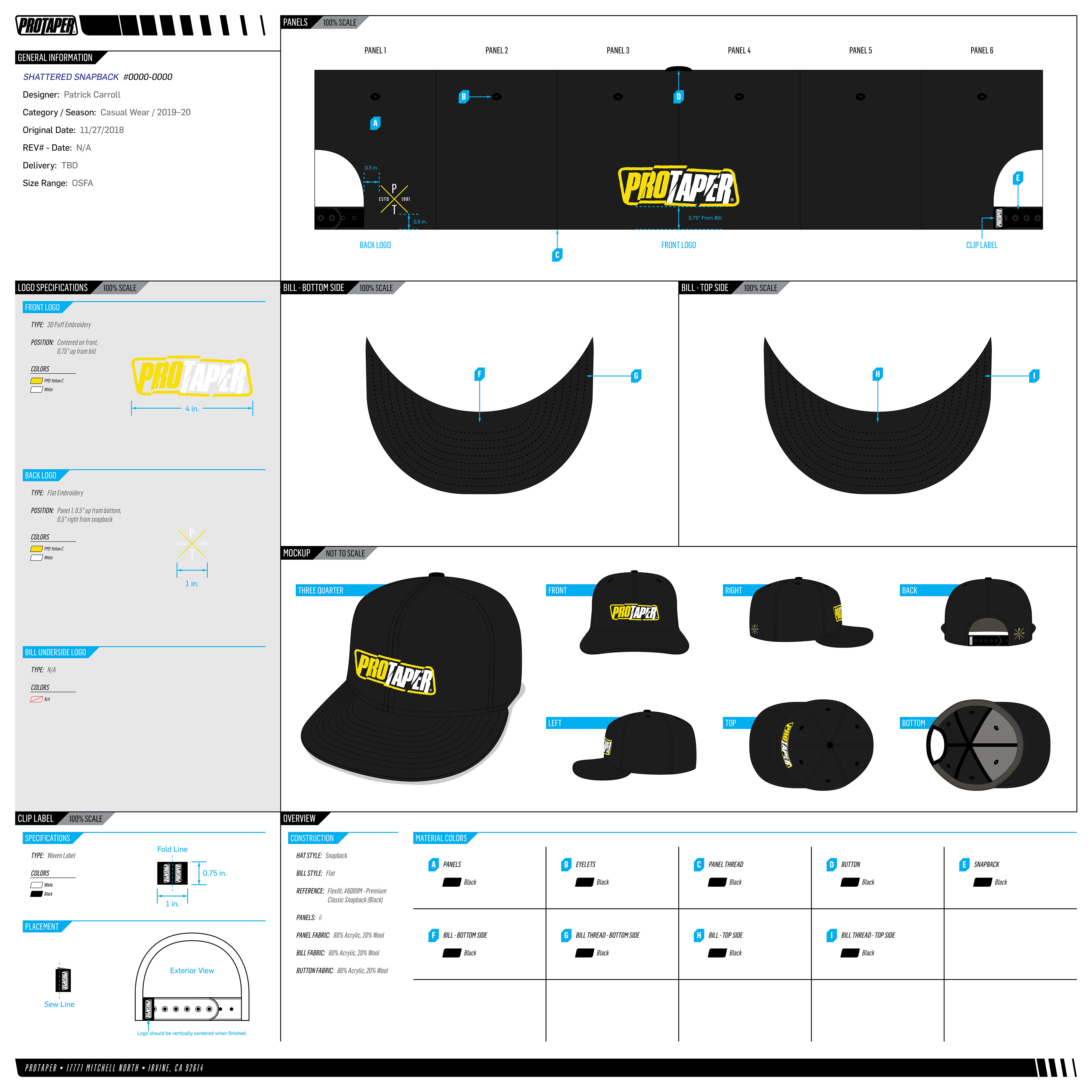 Shattered Snapback Tech Pack