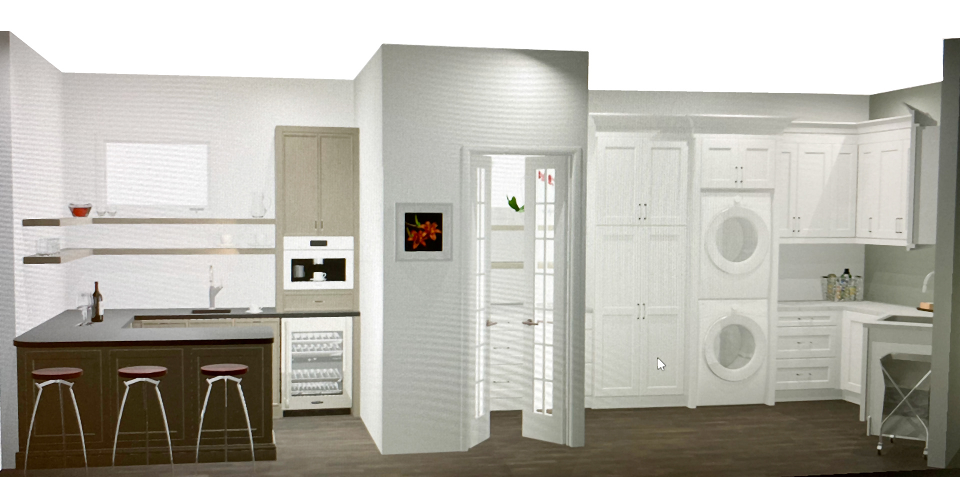 Wet Bar & Pantry-Laundry Addition