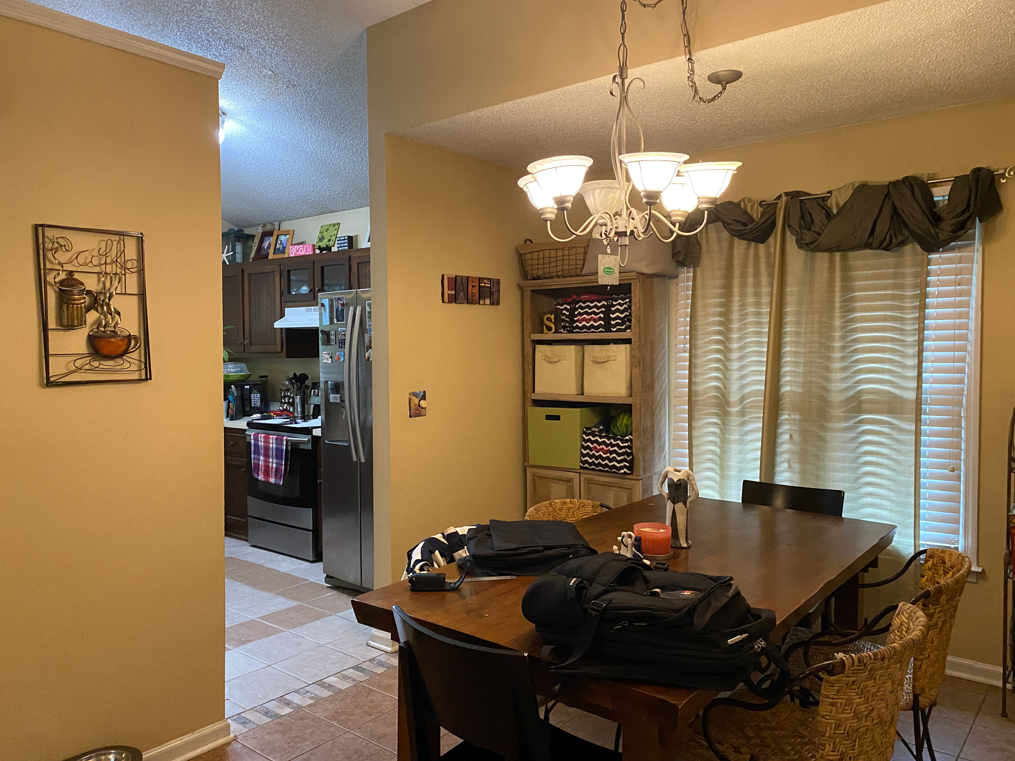 Before - very tight kitchen space