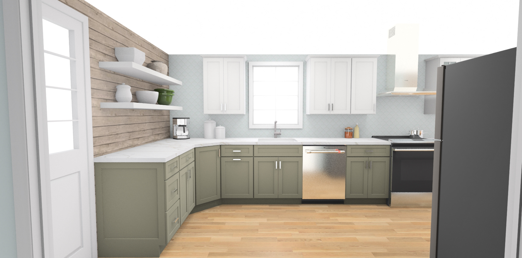 New sink & window placement