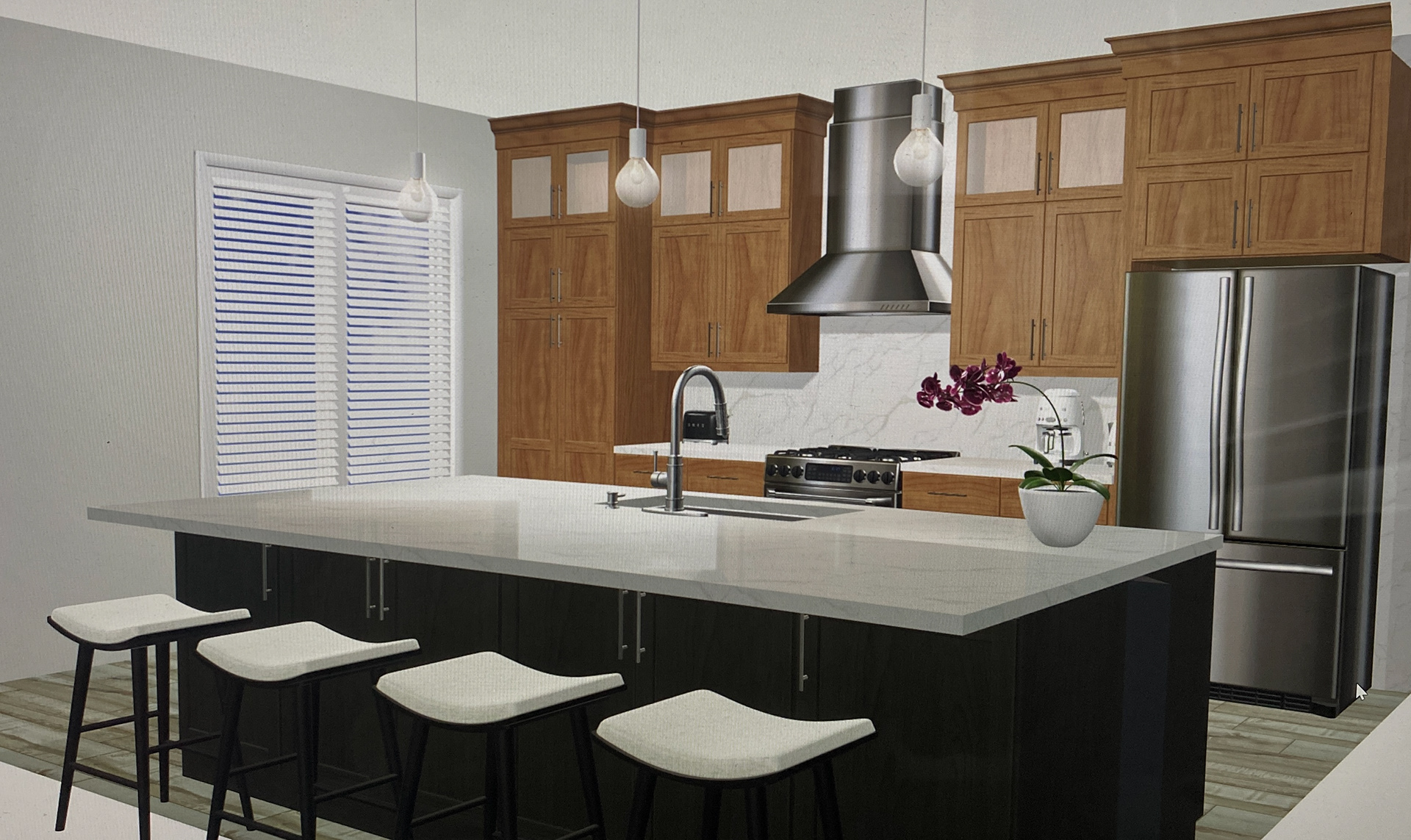 Leland Kitchen Remodel - Remove walls & add island
