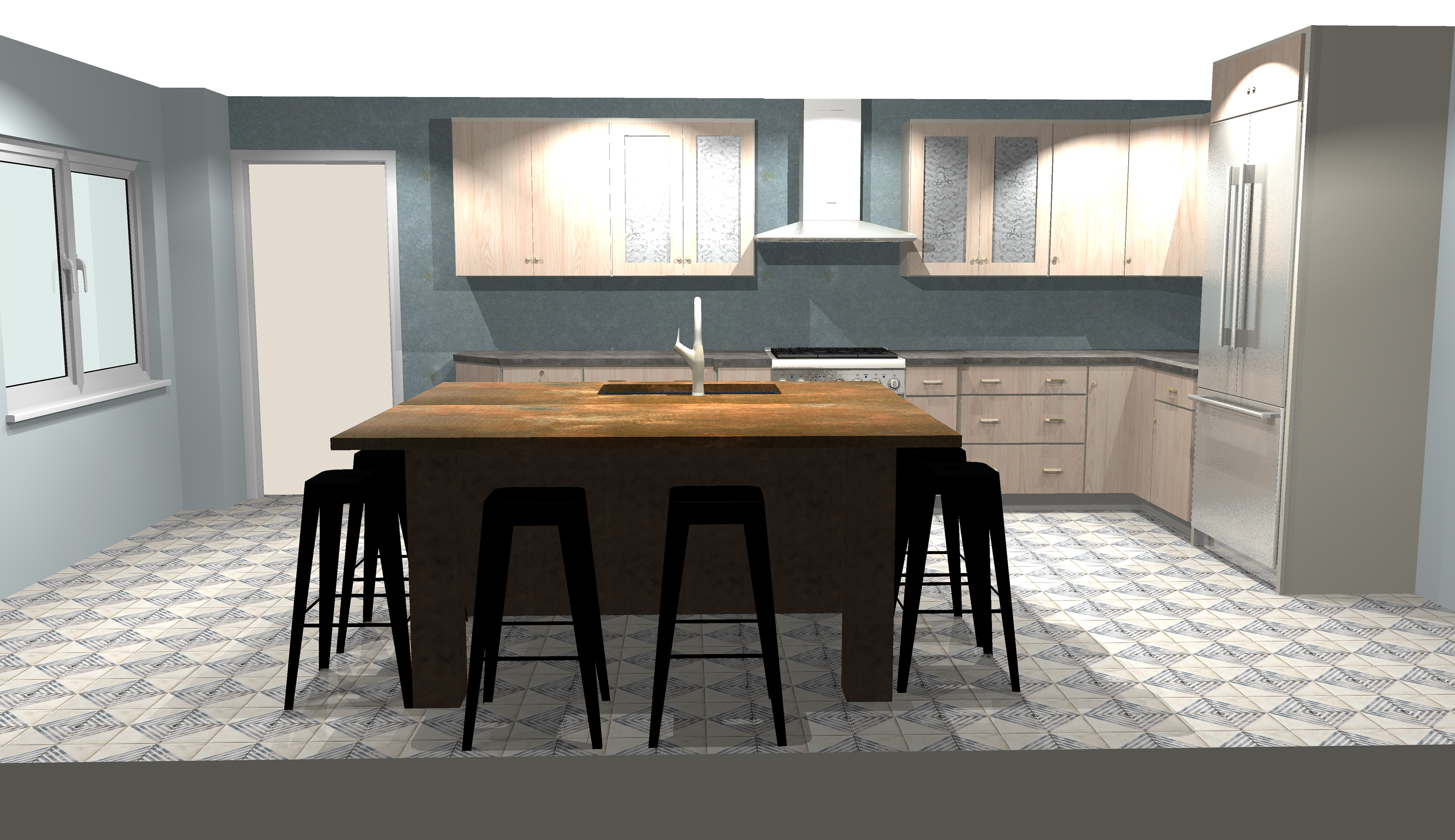 New kitchen & living room