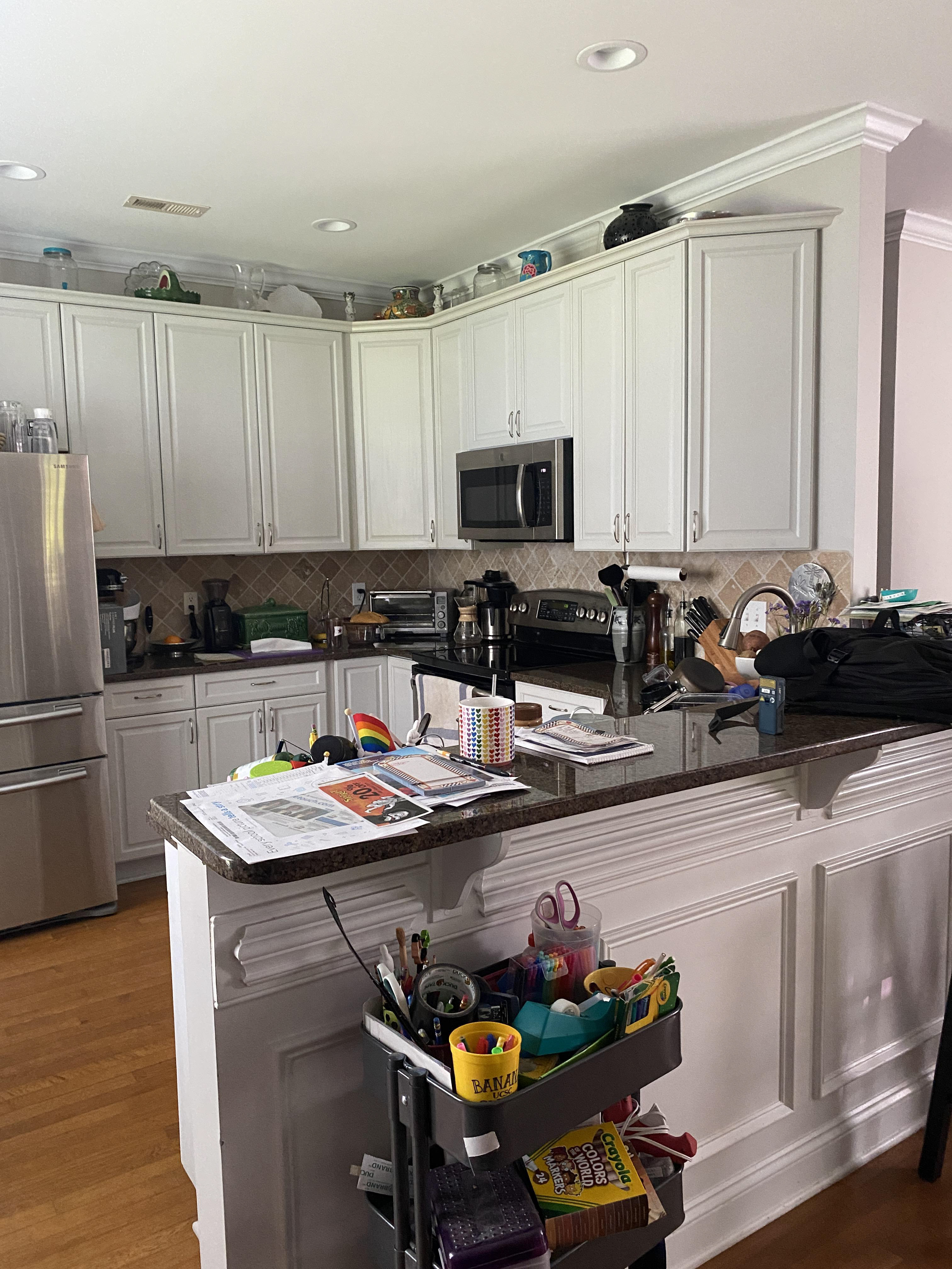 Before photo- complete kitchen / dining redesign