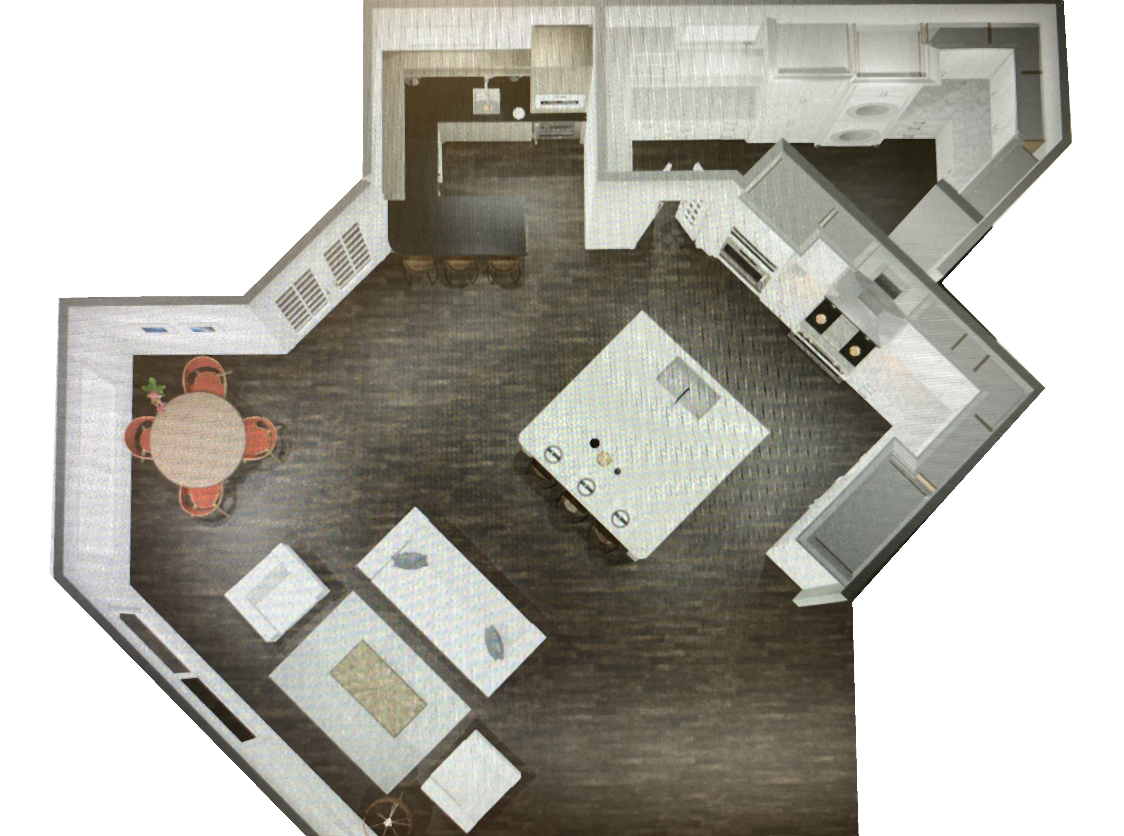 Kitchen overlooking Gulf