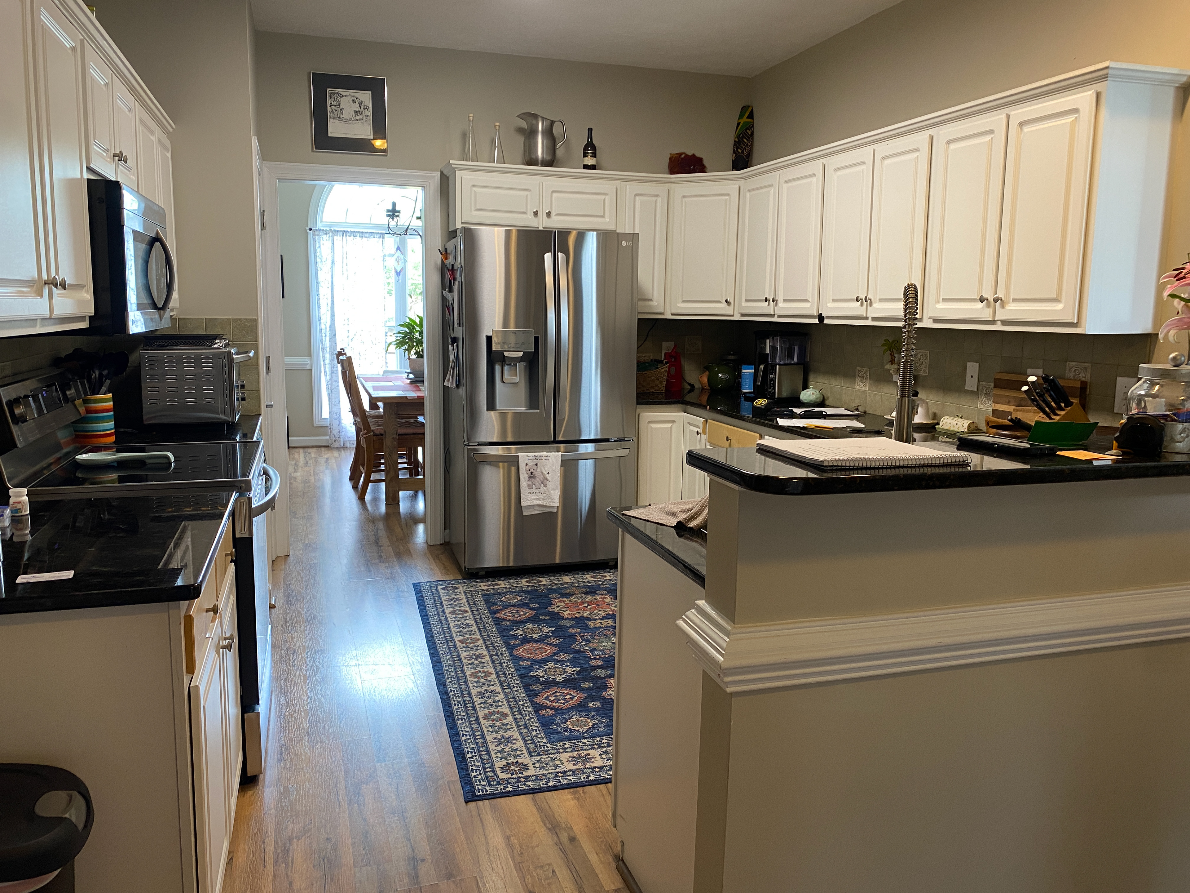 modernize selections and replace thermofoil cabinetry