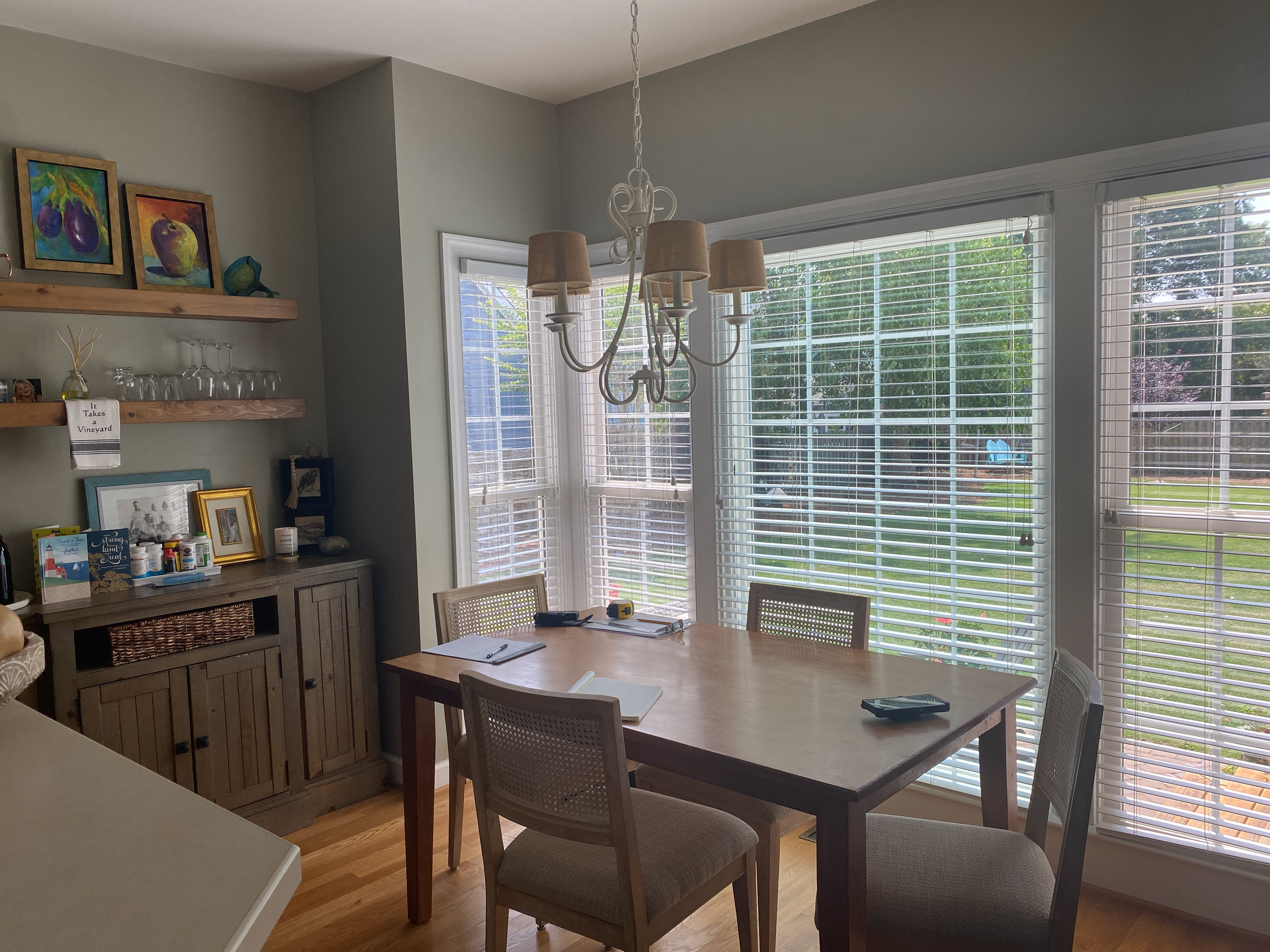 Redesigned windows to create wine bar area