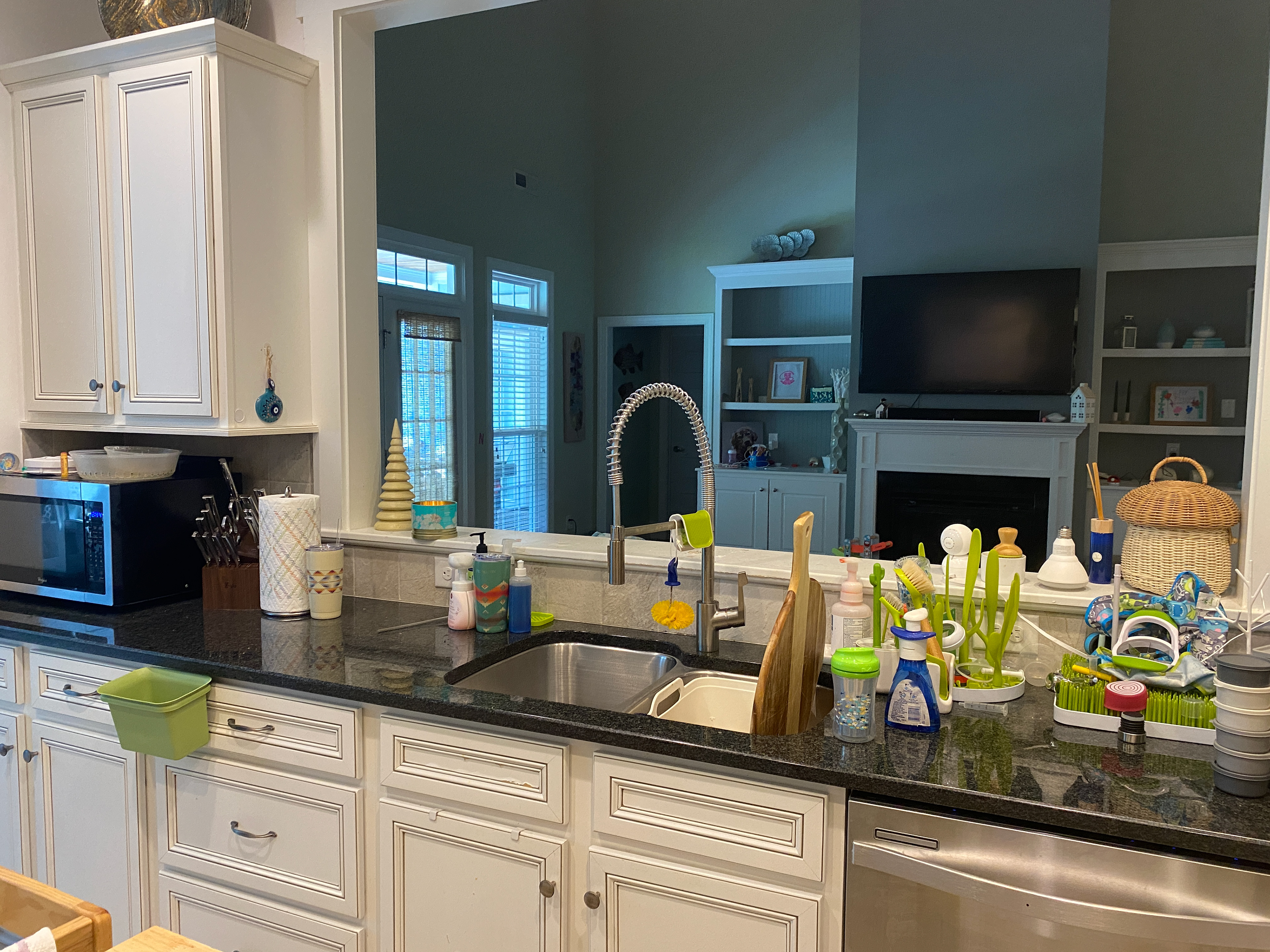 Before photo - wall removed