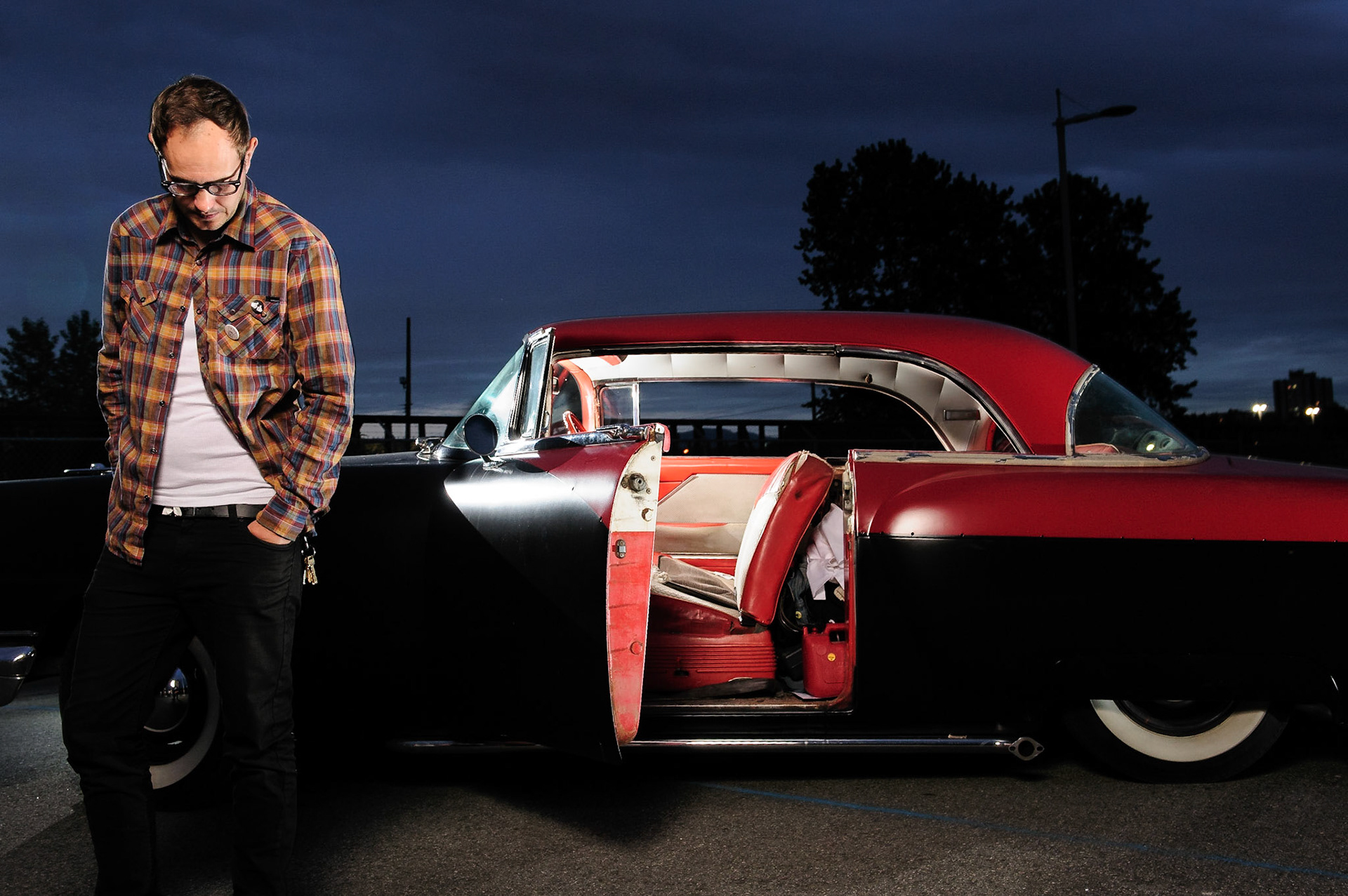 Eric and his Packard