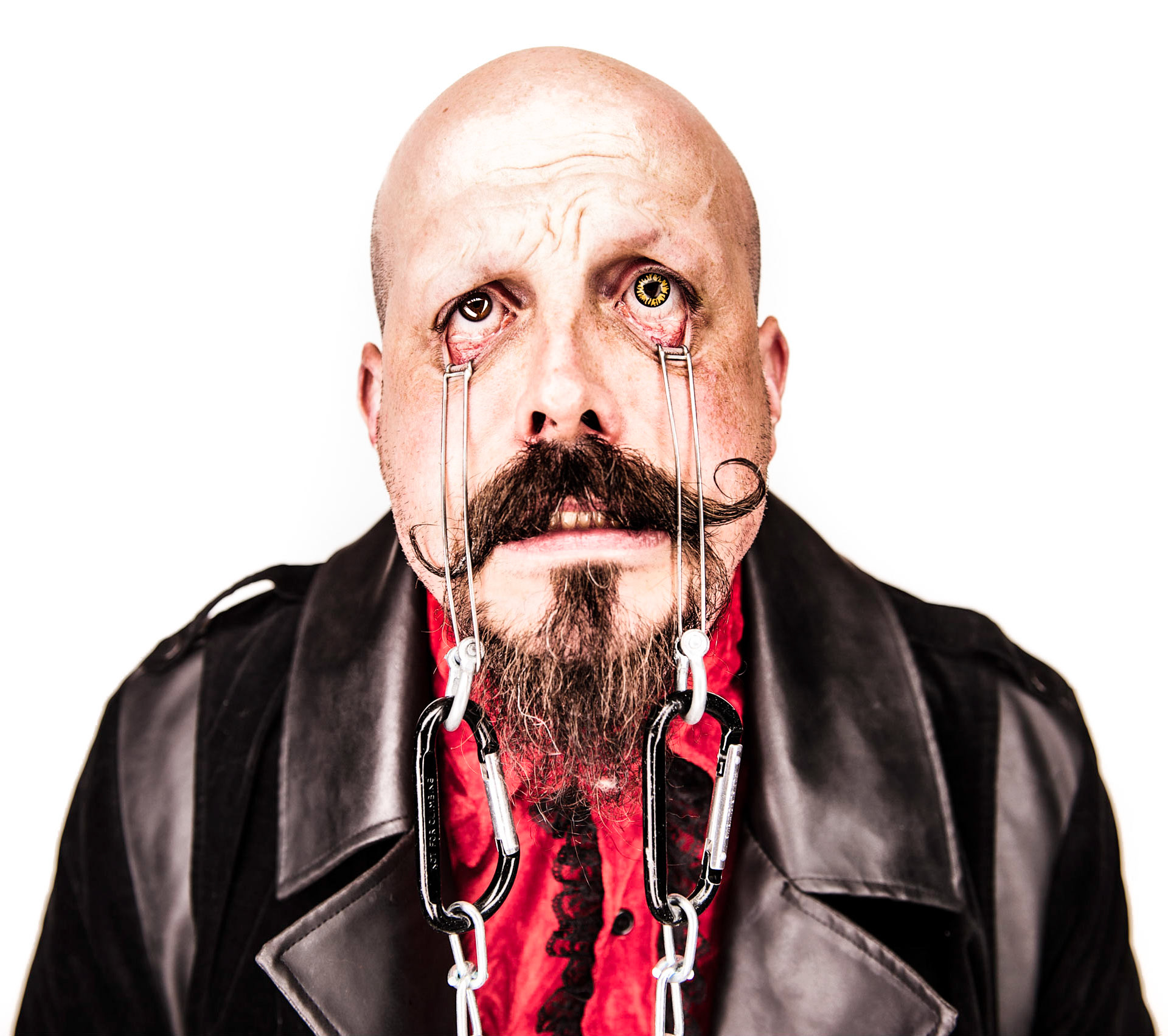 Showing off his latest stunt that he will be premiering at Fright Nights this year.