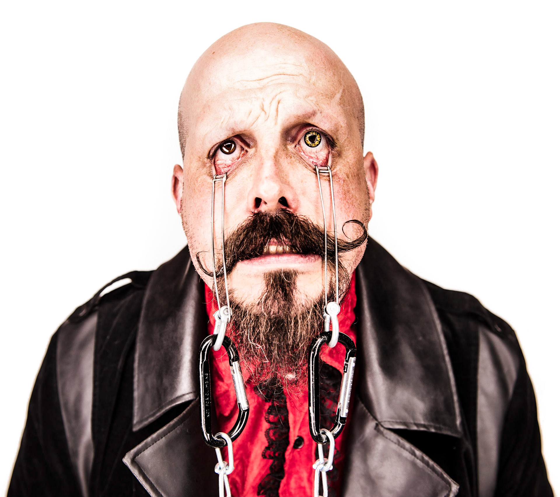 Showing off his latest stunt that he will be premiering at Fright Nights this year.