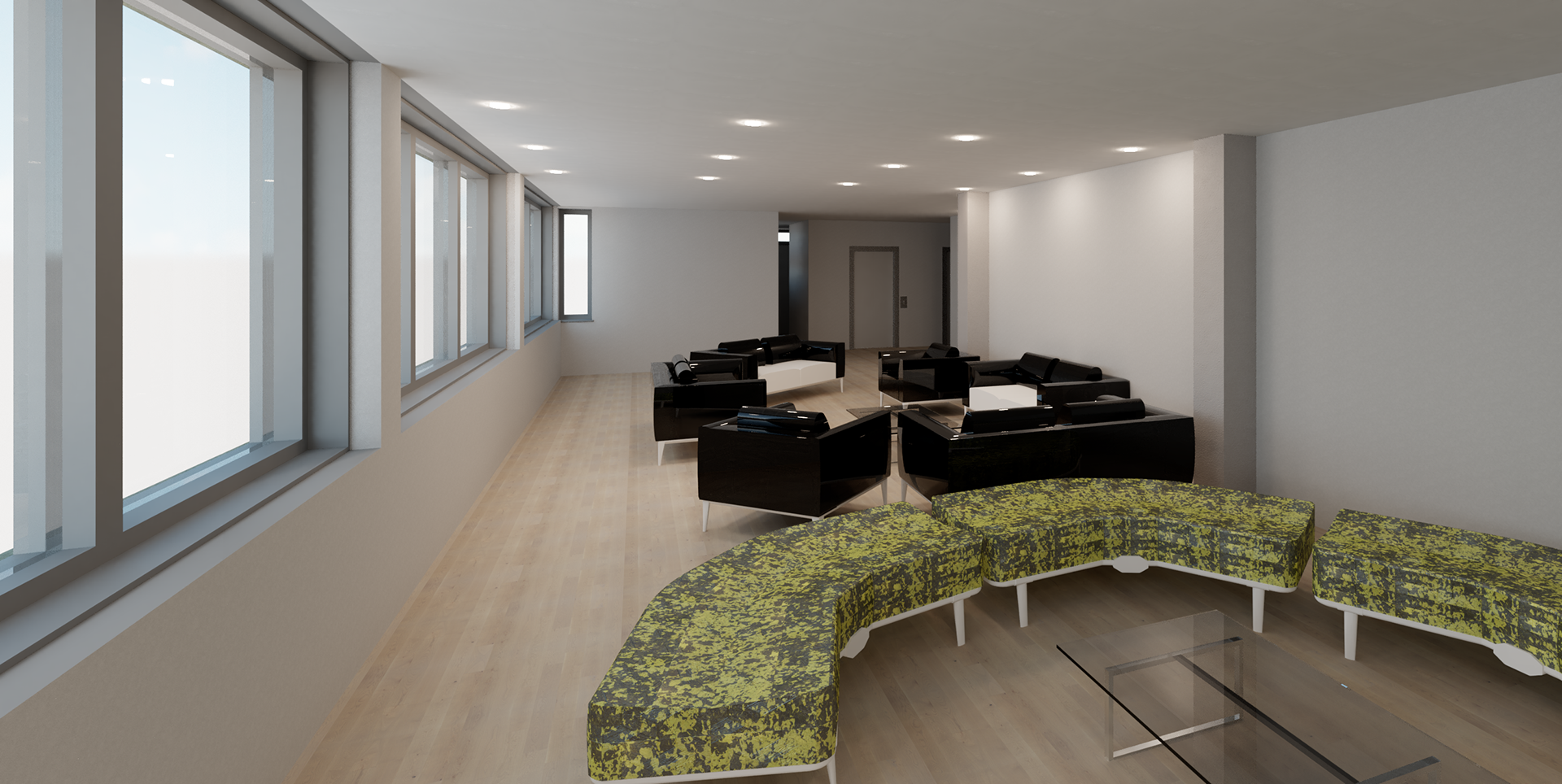 L2 Communal Living Spaces and Kitchen