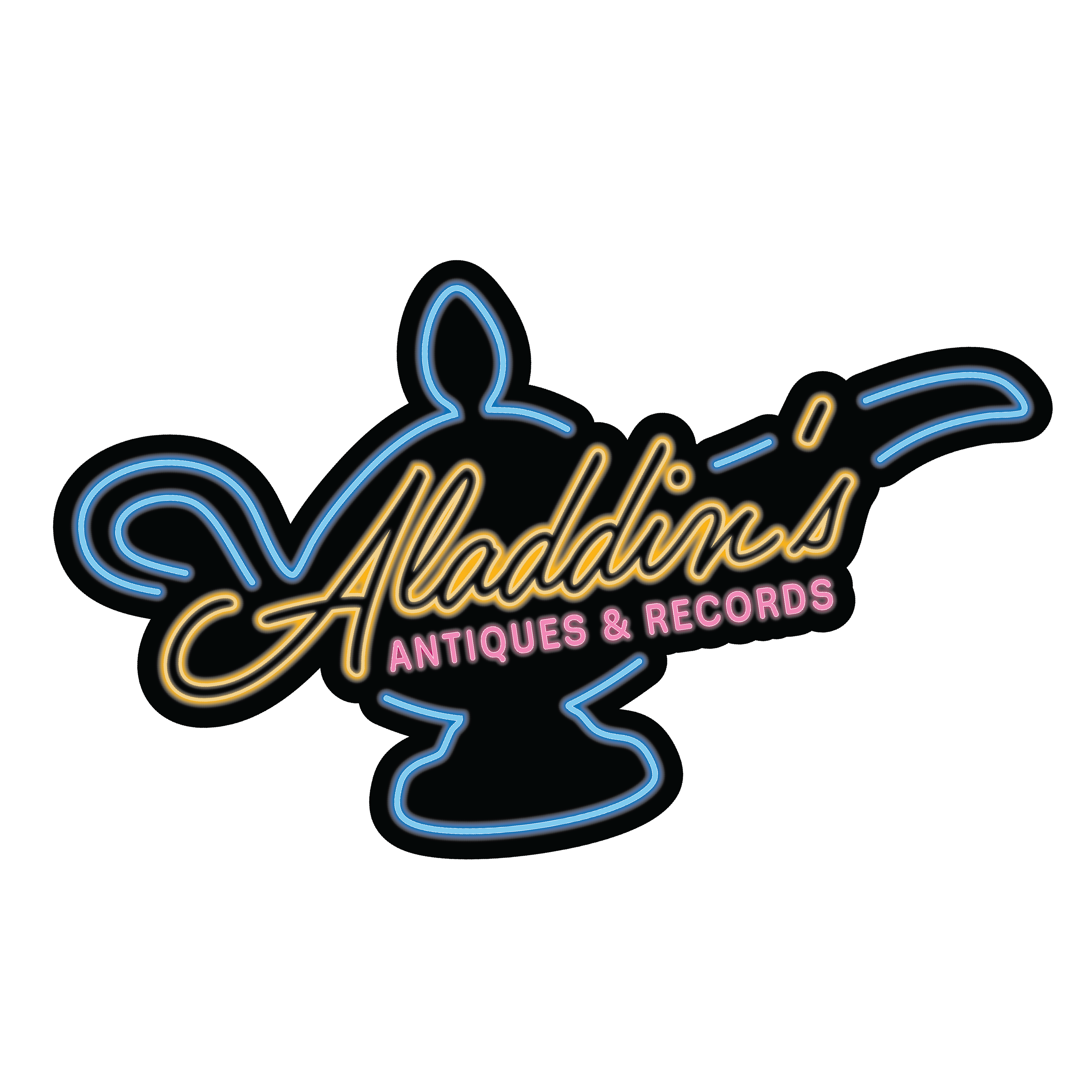 Stickers for Aladdin's Antiques & Records